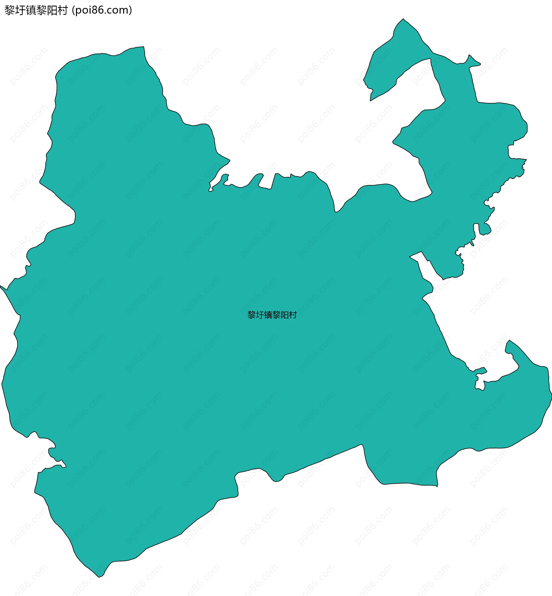 黎圩镇黎阳村边界地图