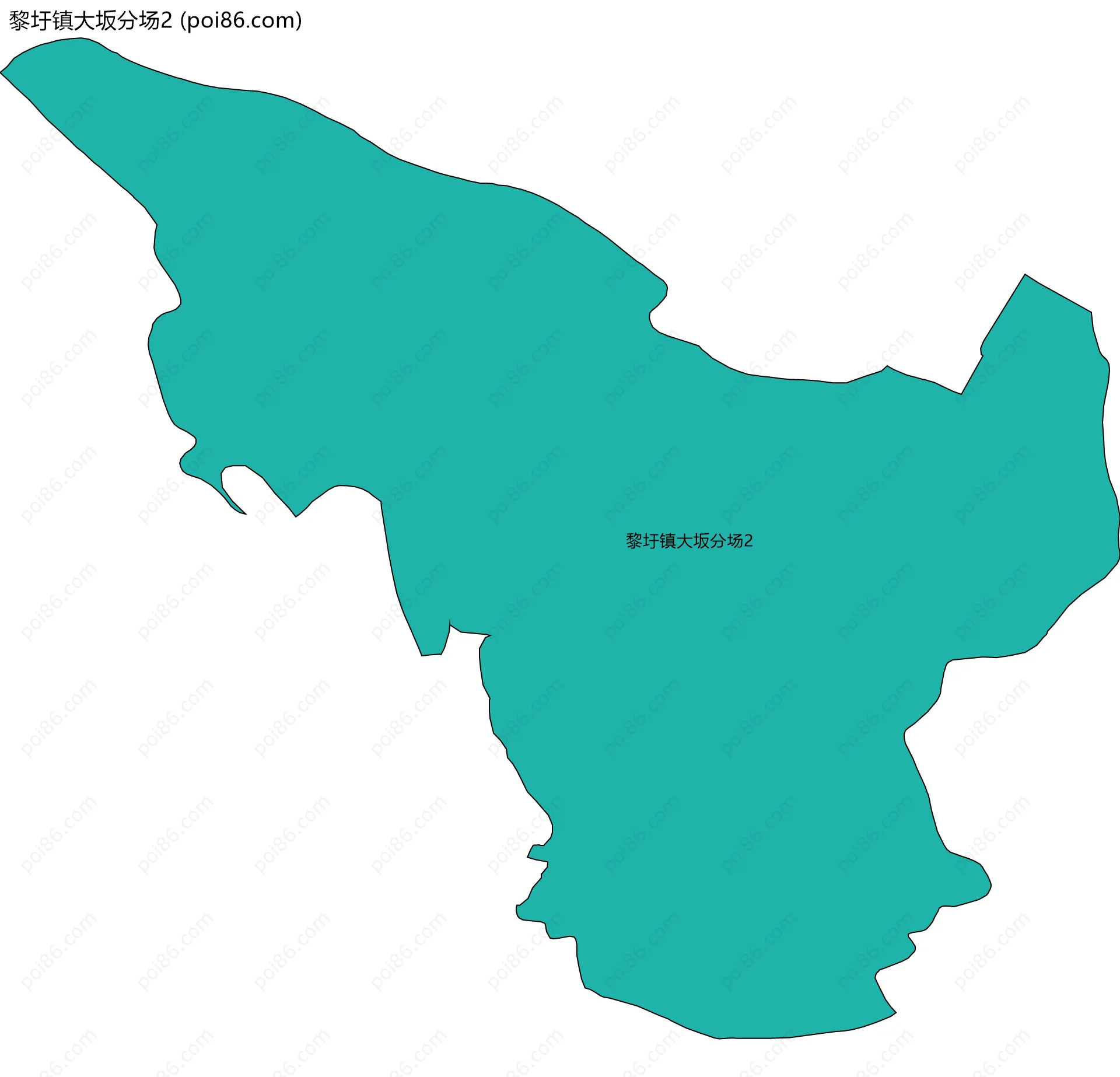 黎圩镇大坂分场2边界地图