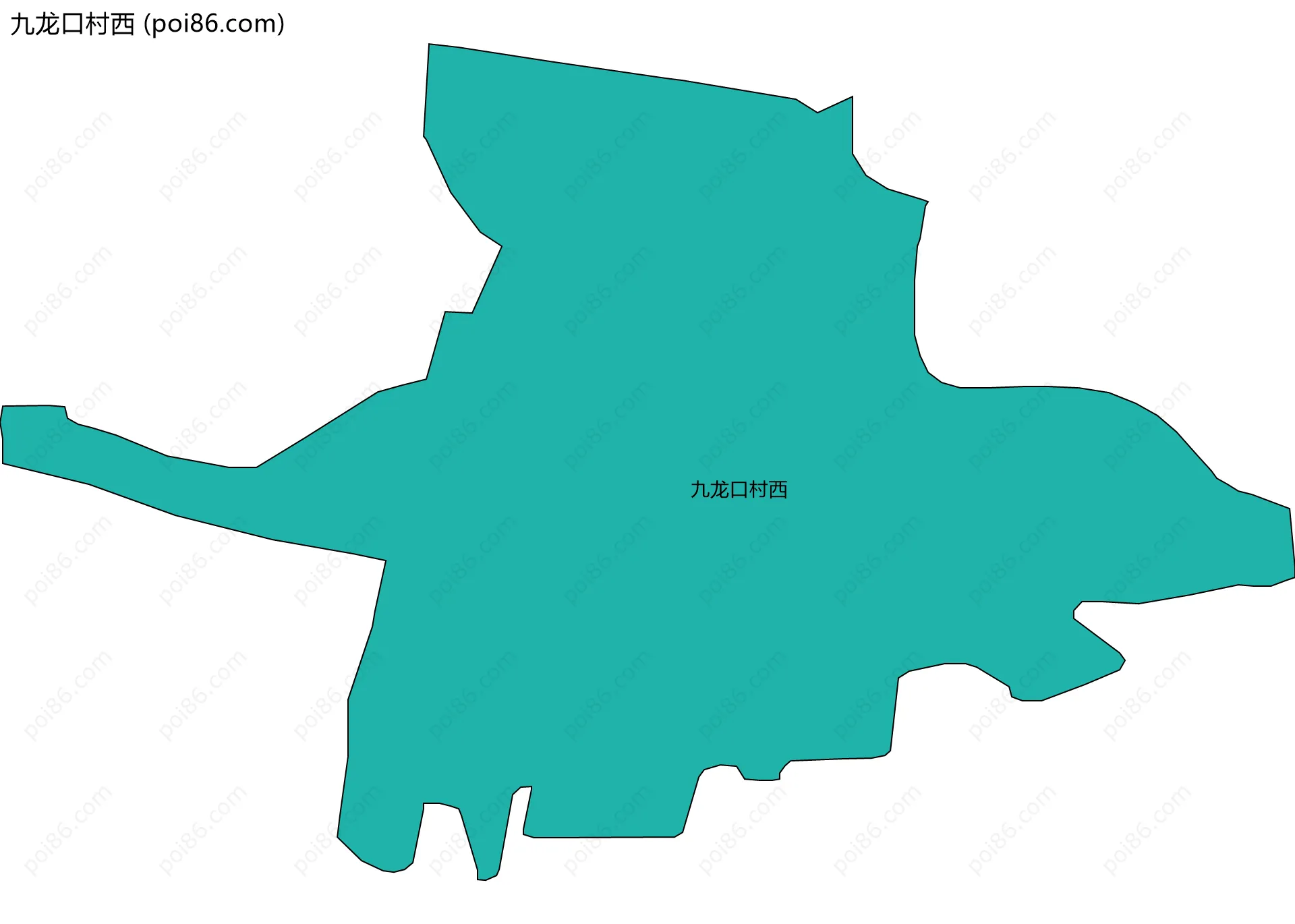 九龙口村西边界地图