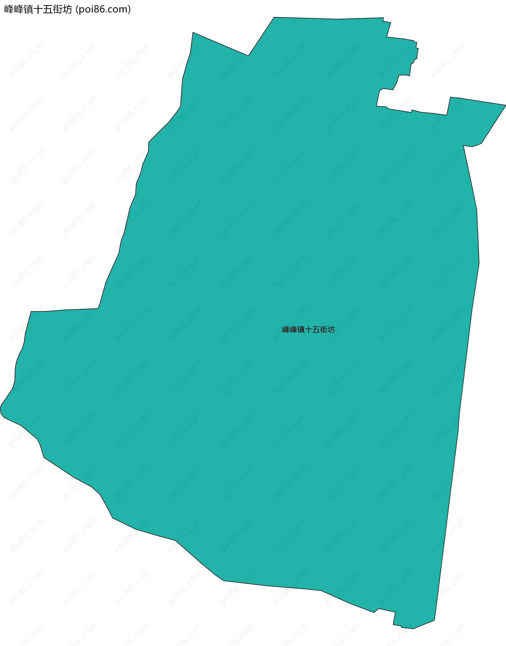 峰峰镇十五街坊边界地图