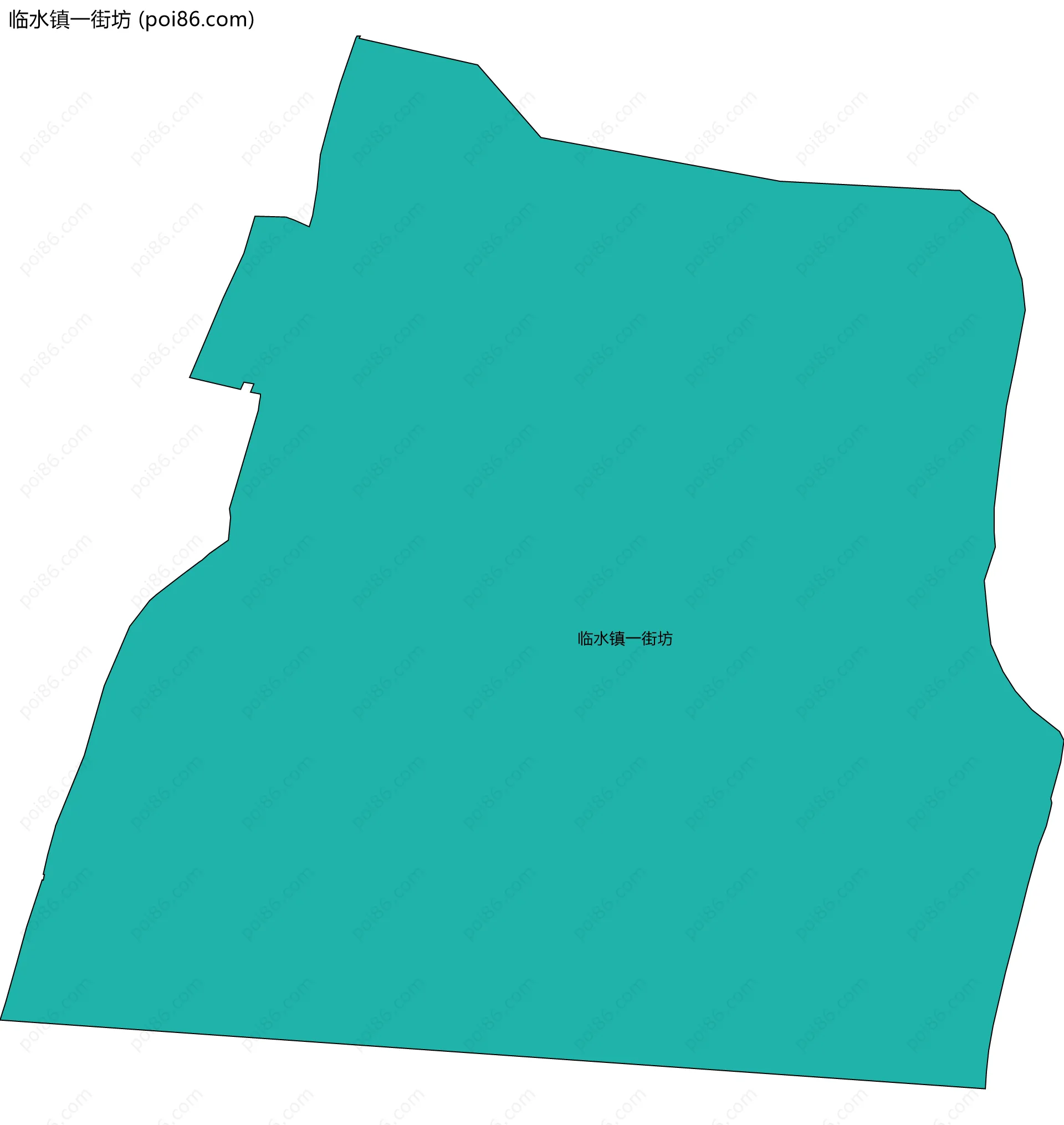 临水镇一街坊边界地图