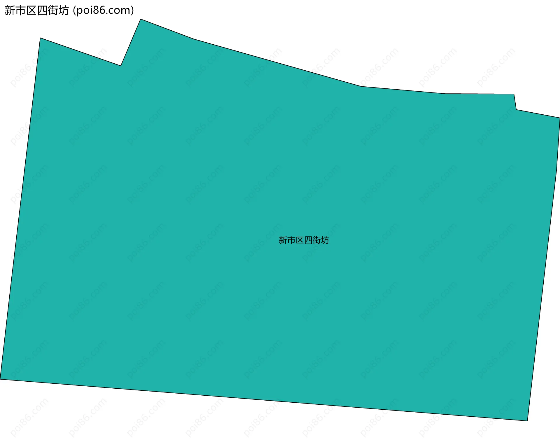 新市区四街坊边界地图