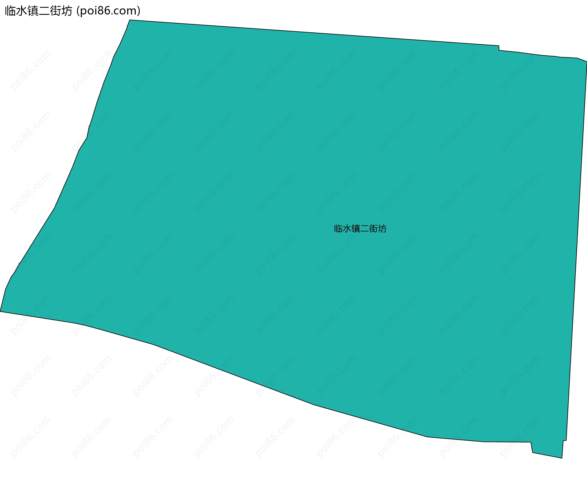 临水镇二街坊边界地图