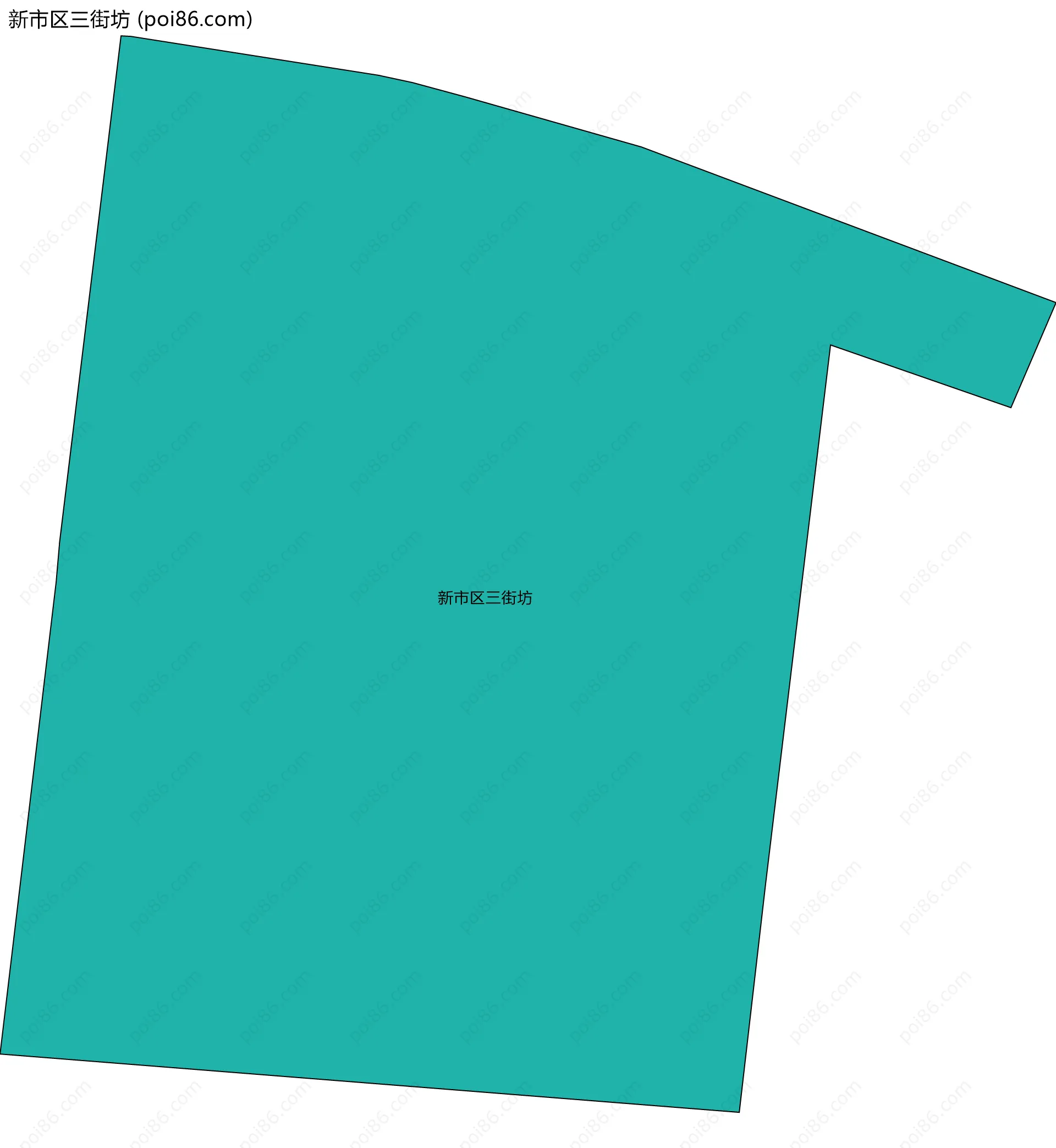 新市区三街坊边界地图