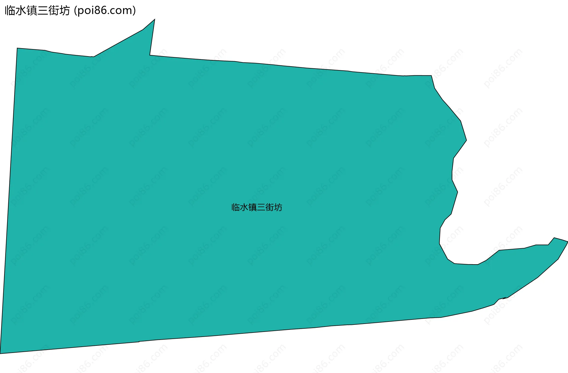 临水镇三街坊边界地图