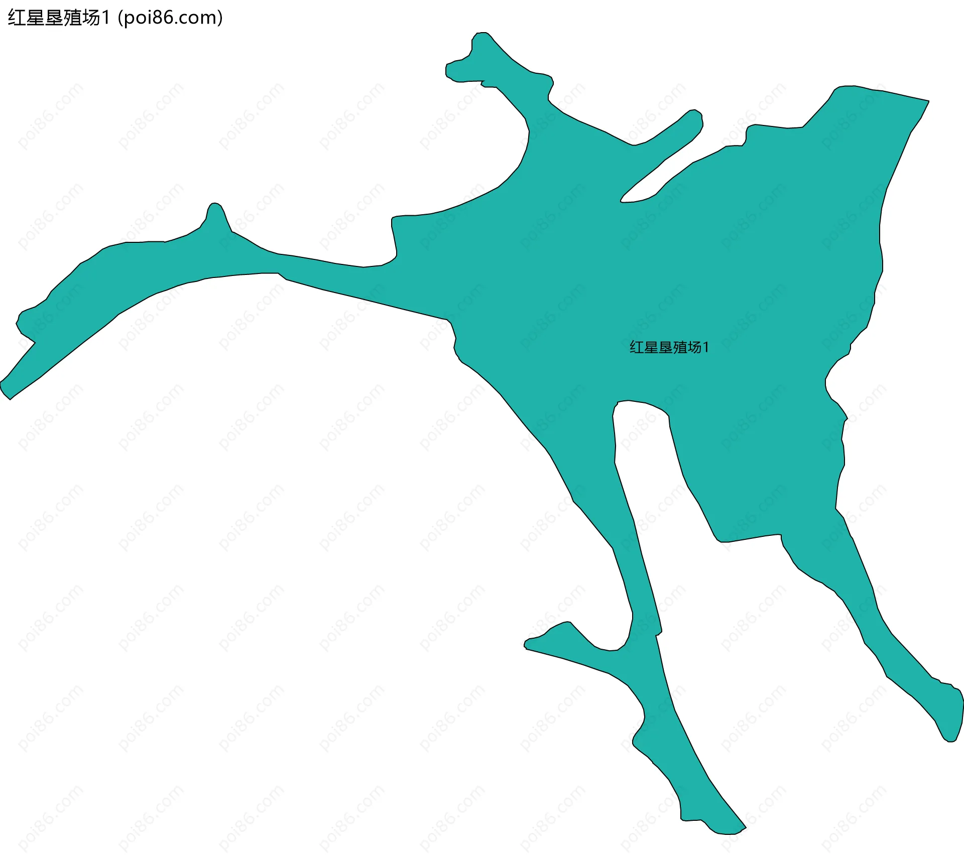 红星垦殖场1边界地图