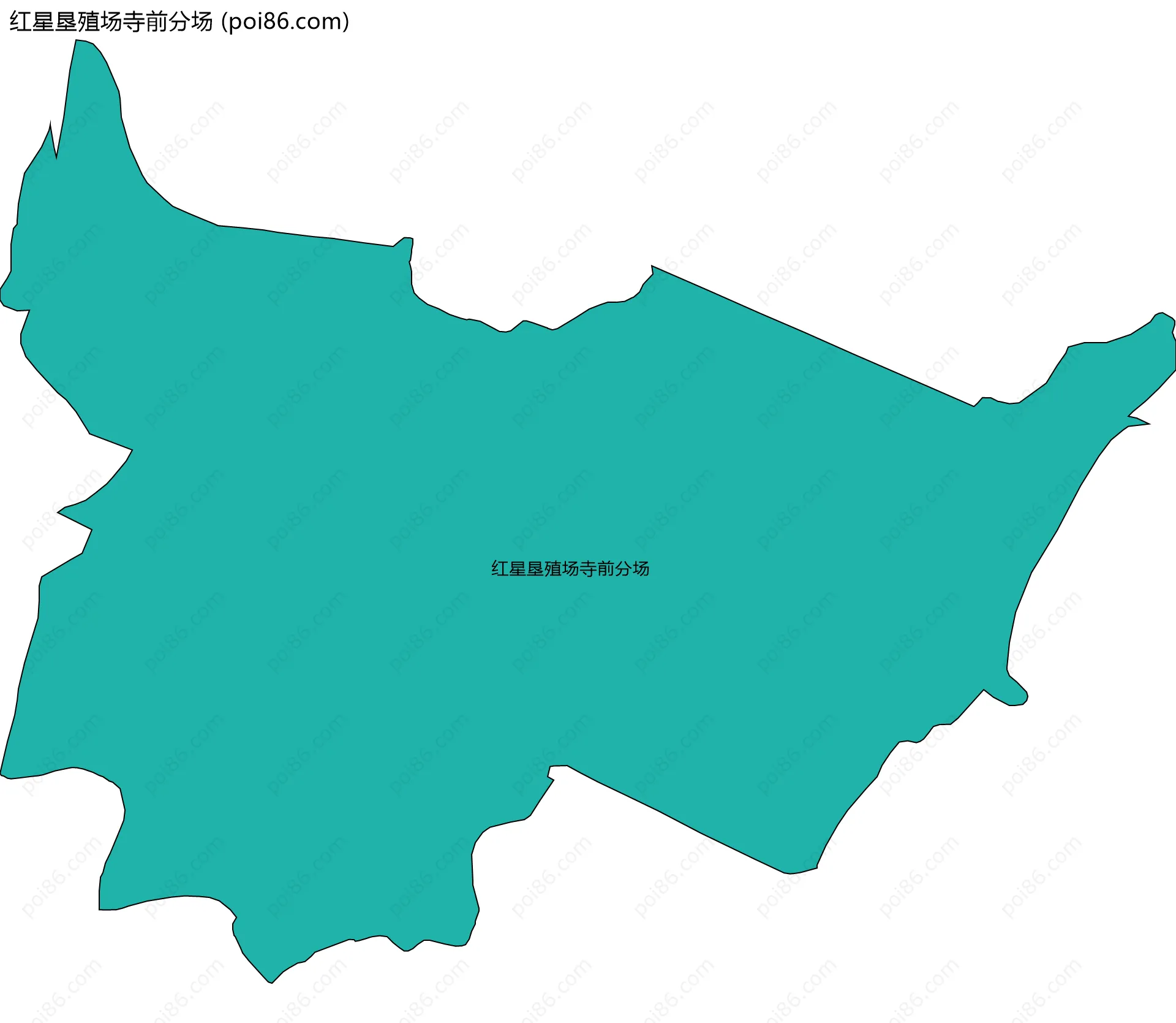 红星垦殖场寺前分场边界地图