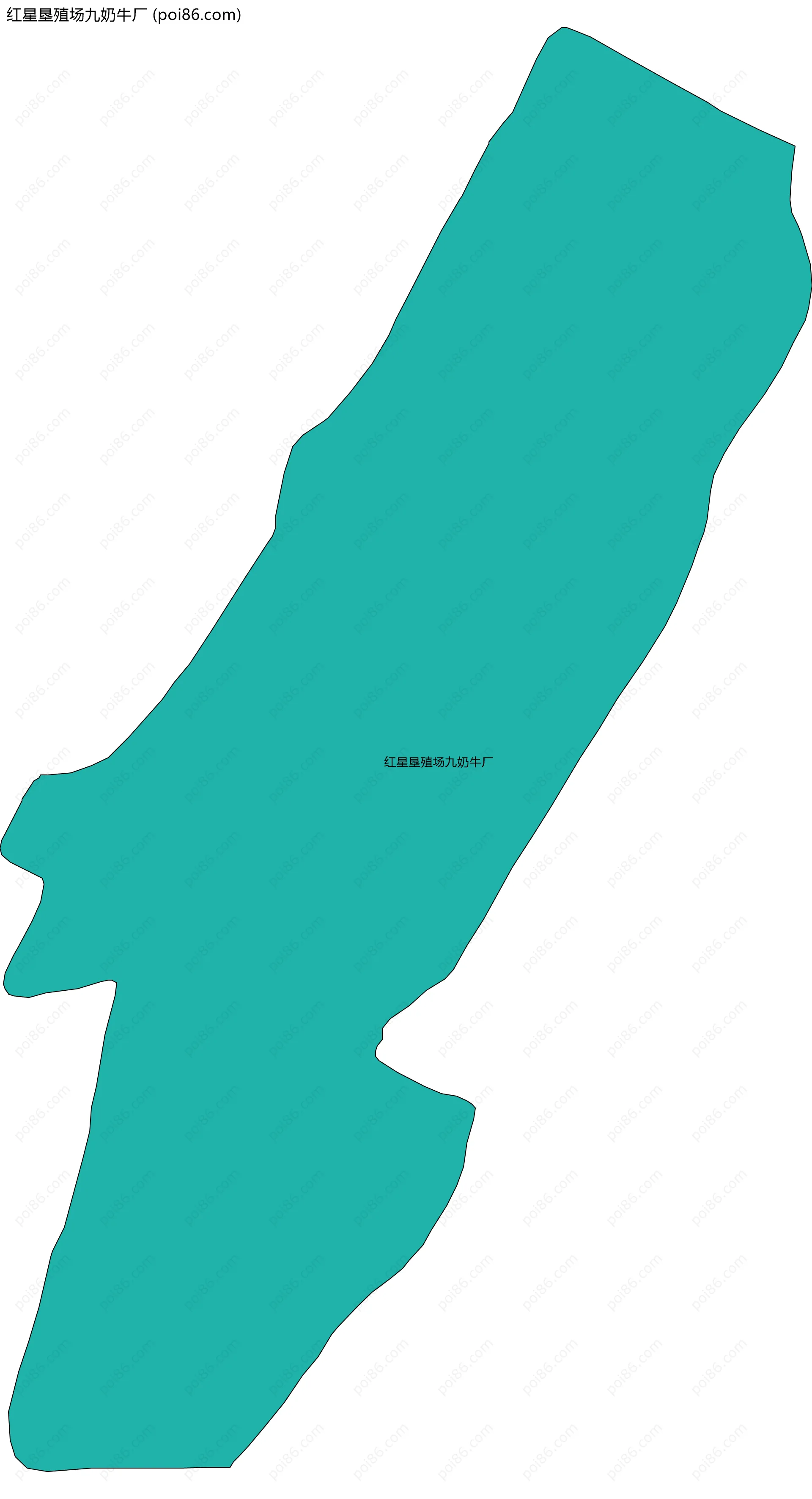 红星垦殖场九奶牛厂边界地图