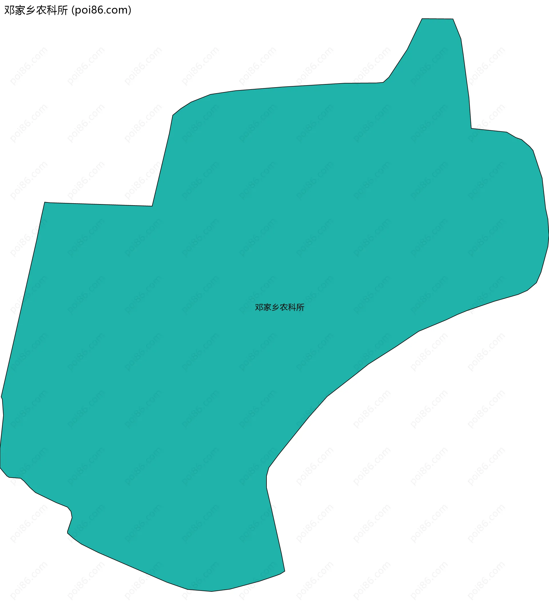 邓家乡农科所边界地图