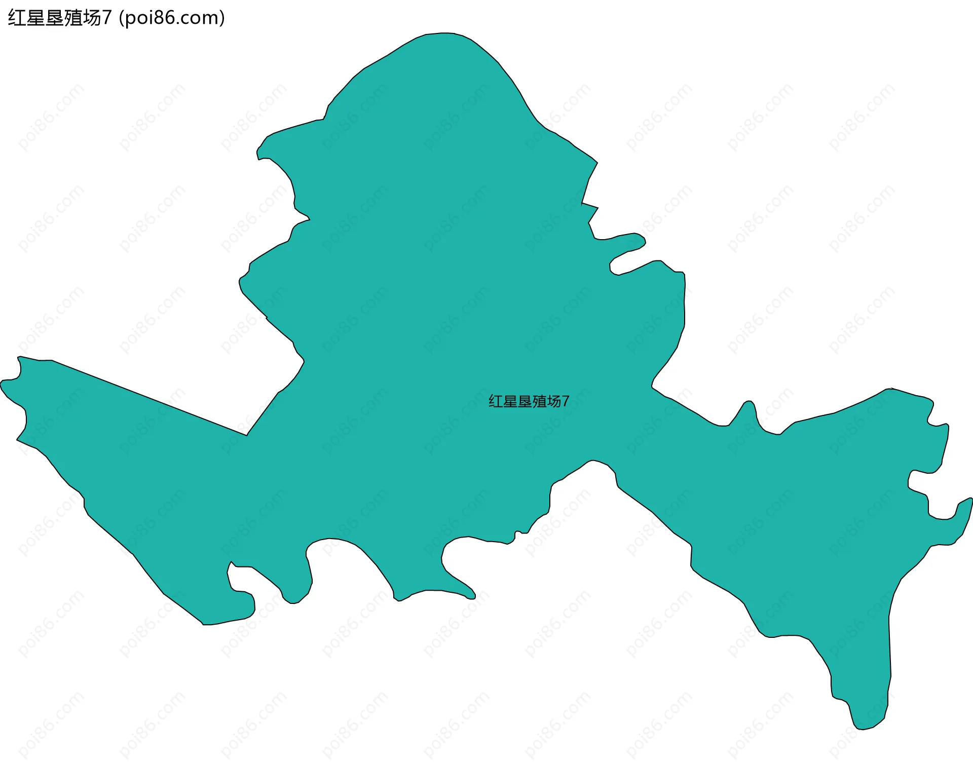 红星垦殖场7边界地图