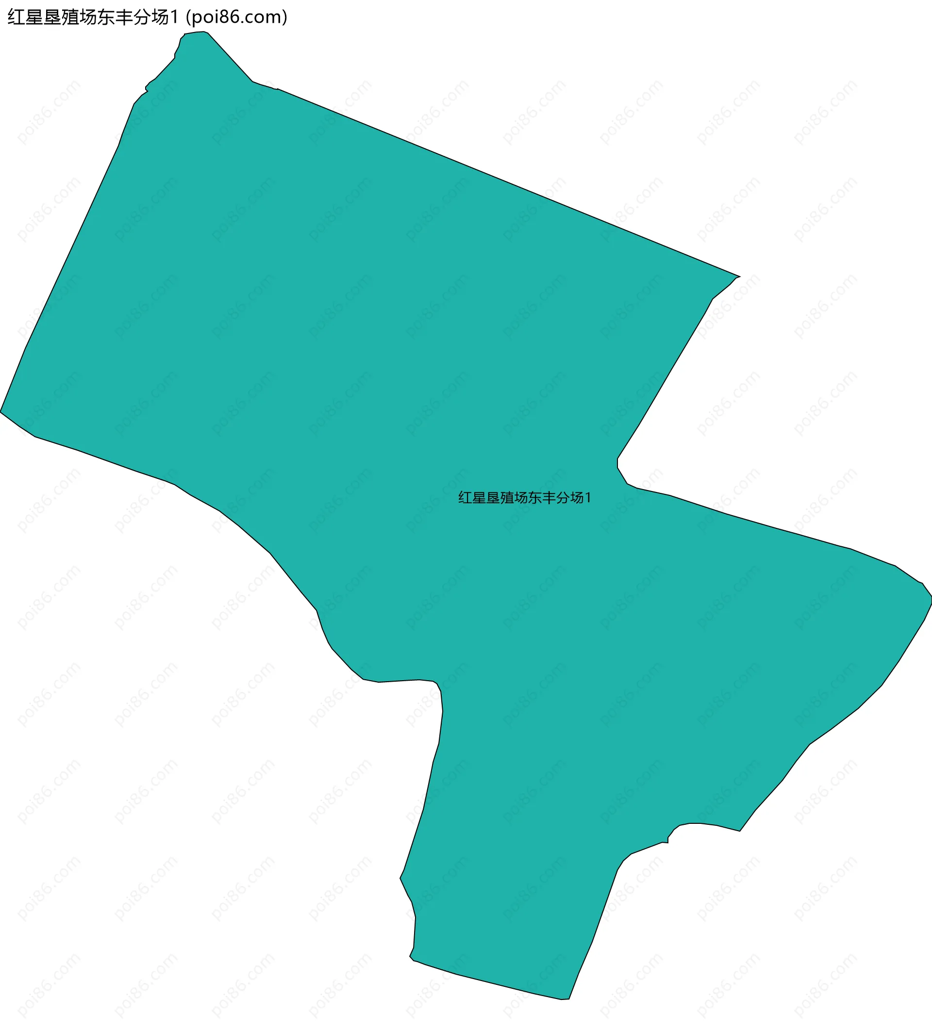 红星垦殖场东丰分场1边界地图