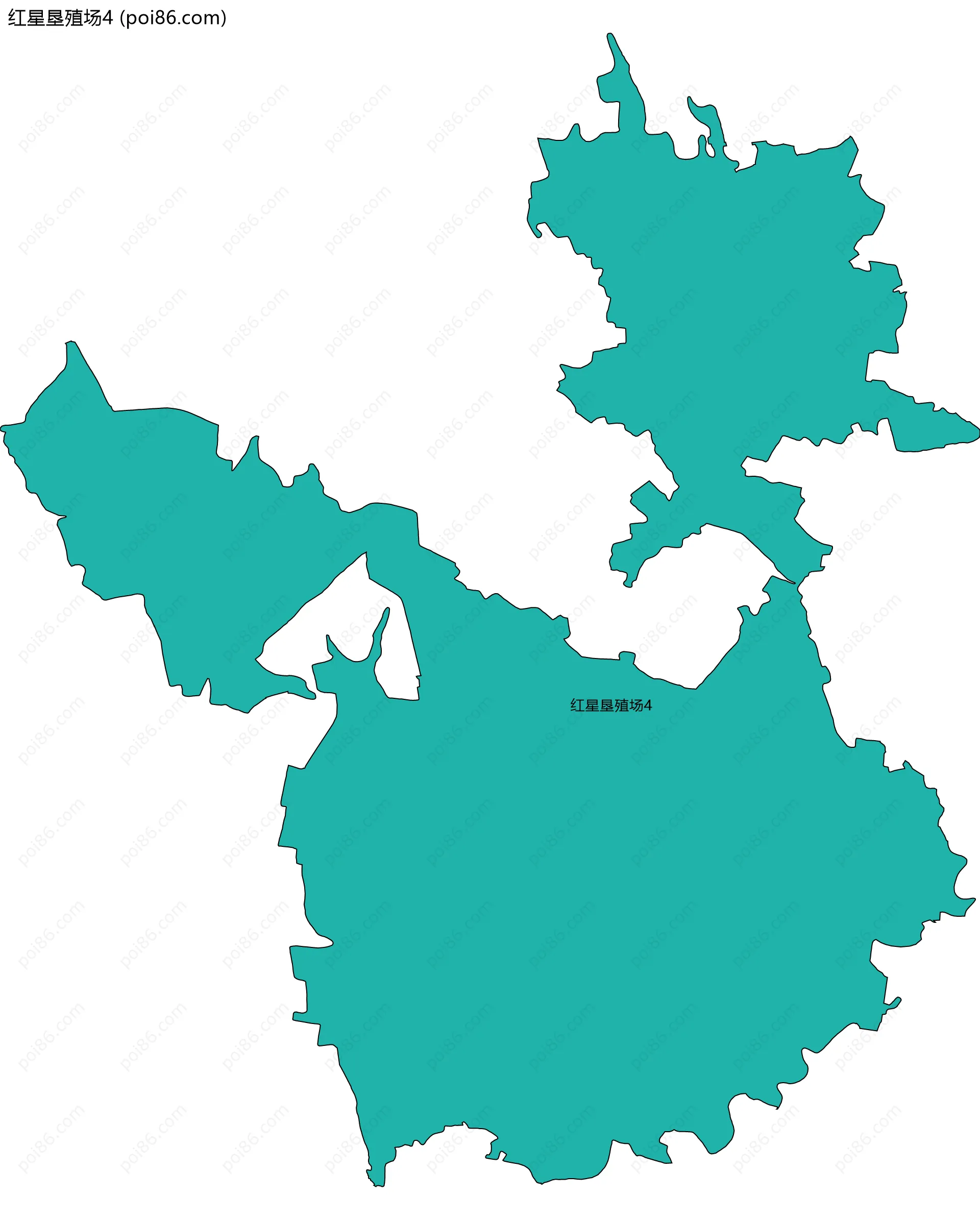 红星垦殖场4边界地图