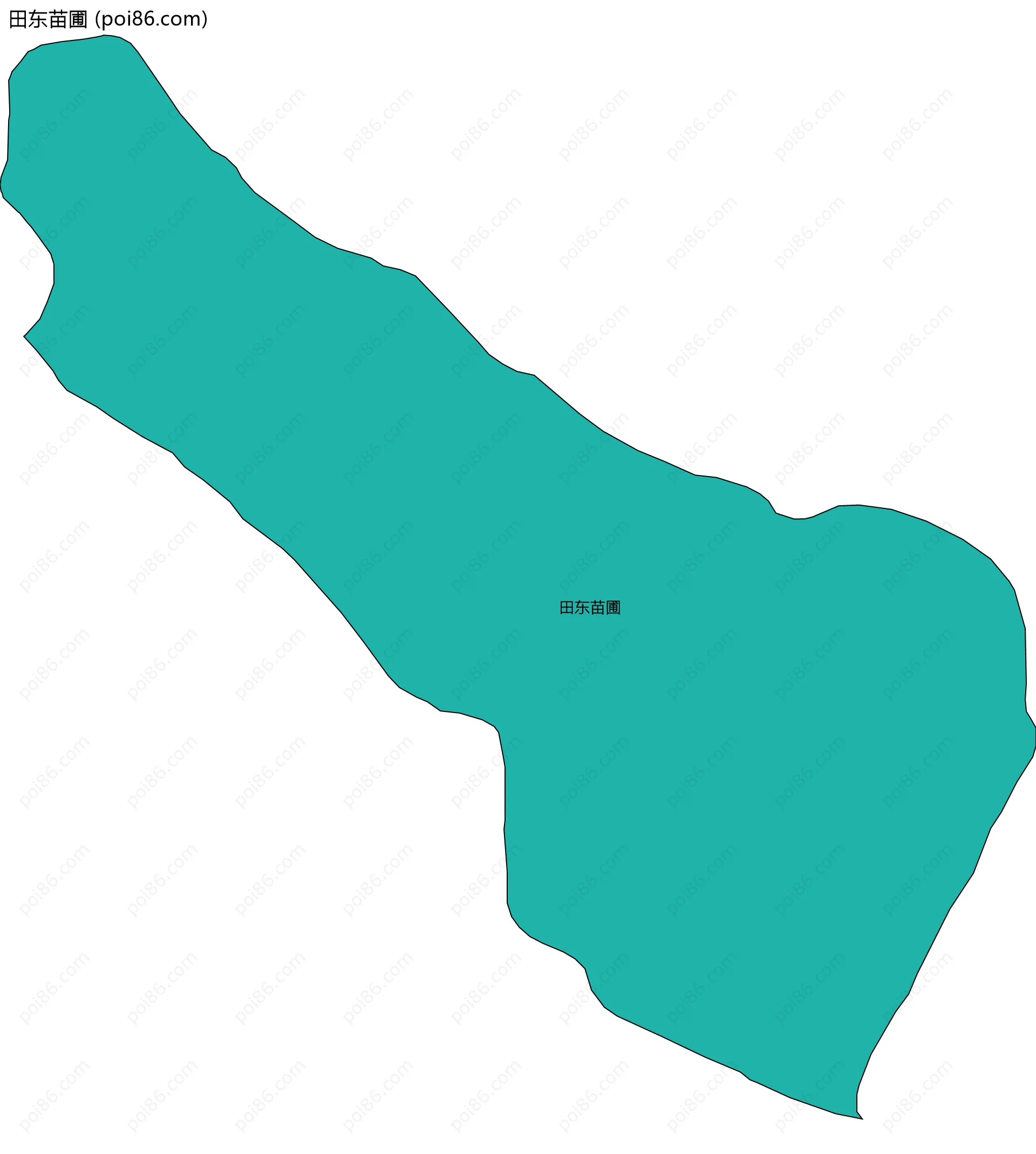 田东苗圃边界地图