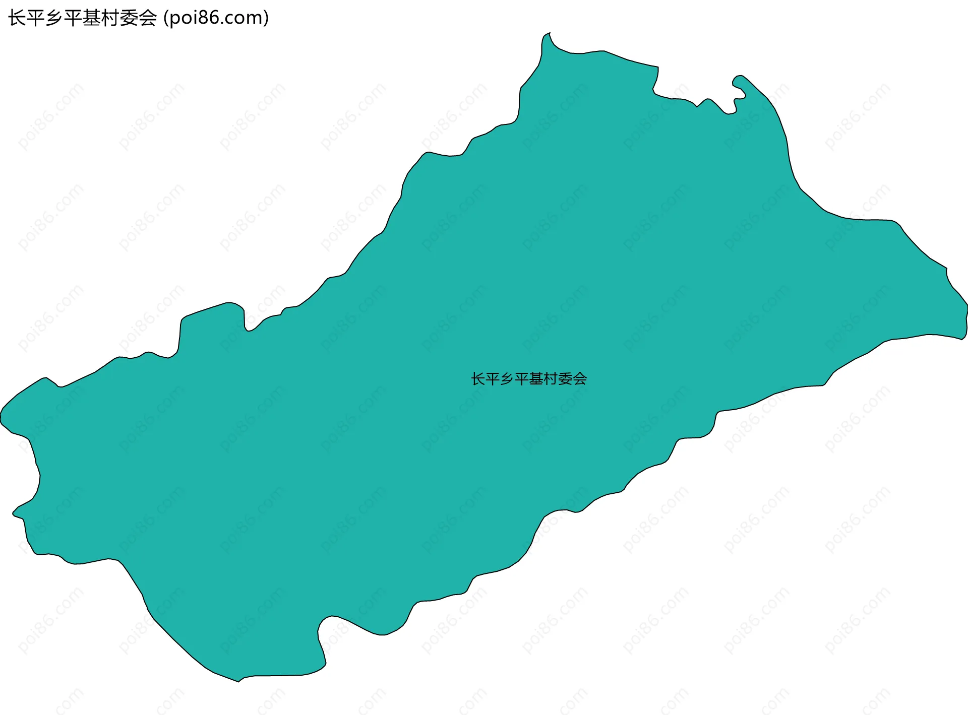 长平乡平基村委会边界地图