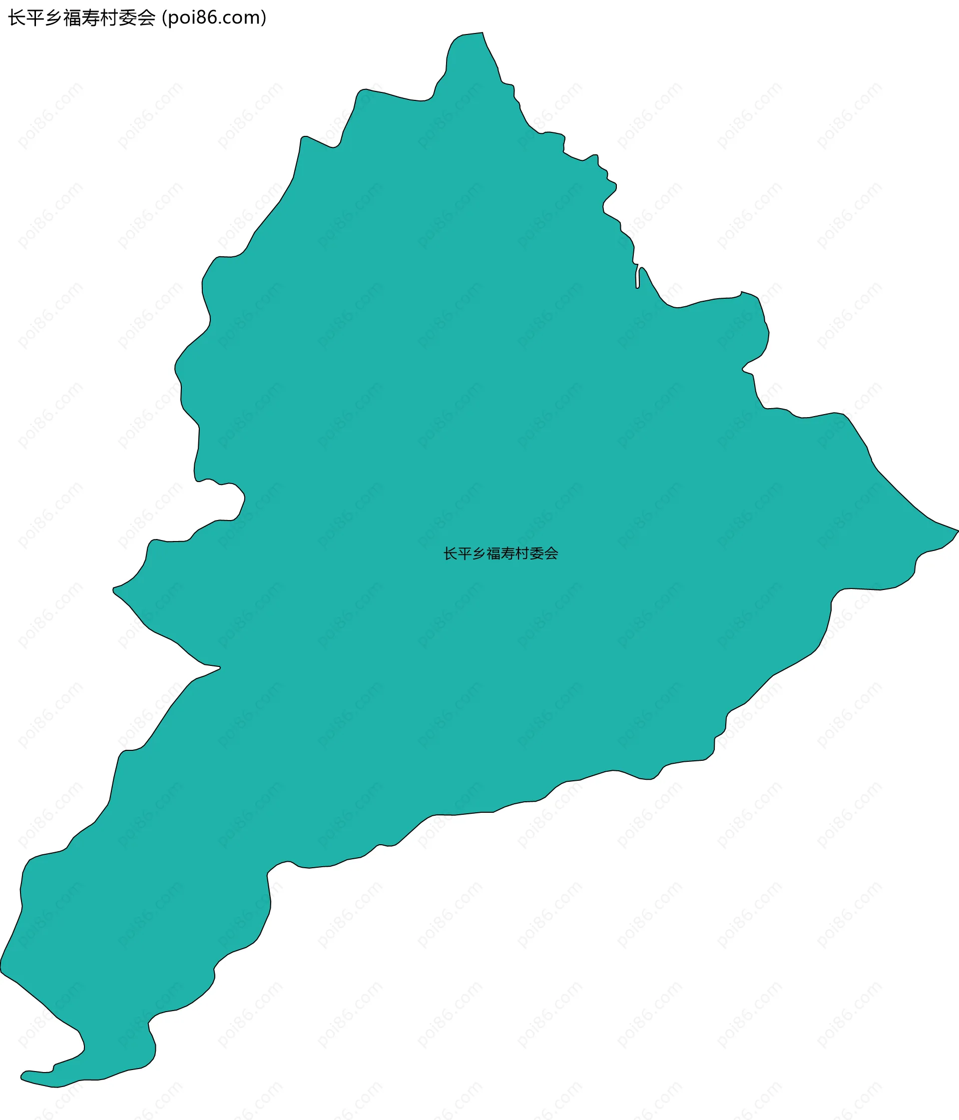 长平乡福寿村委会边界地图