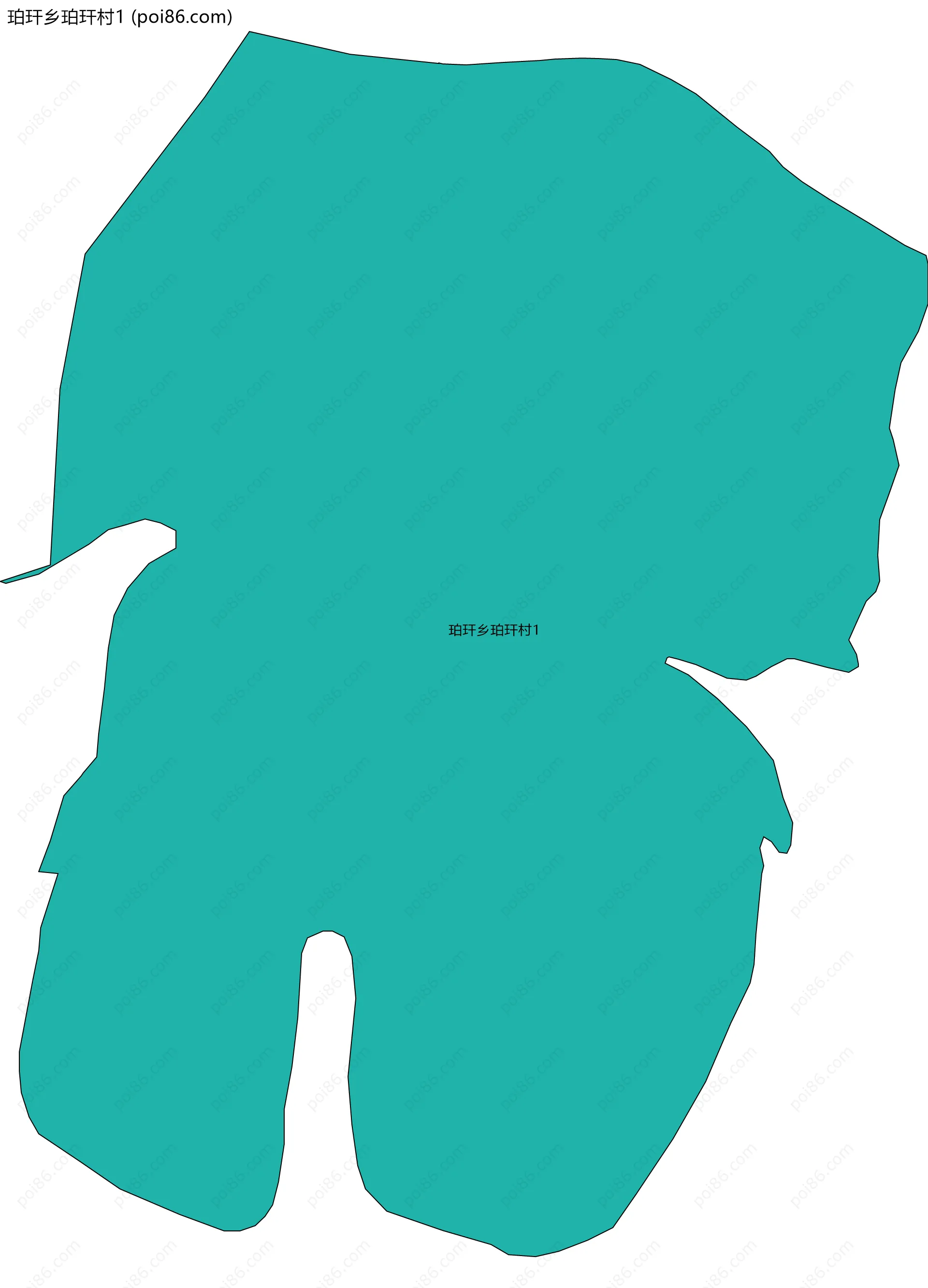 珀玕乡珀玕村1边界地图