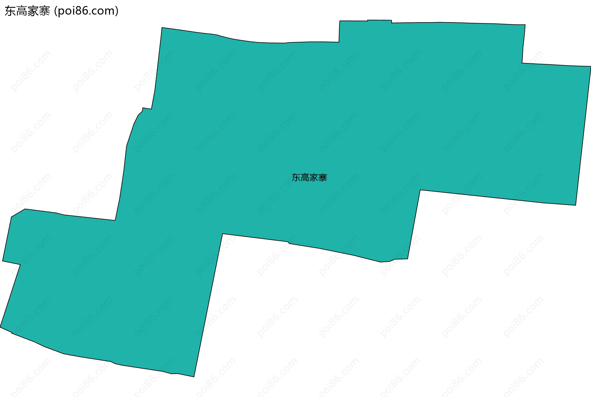 东高家寨边界地图