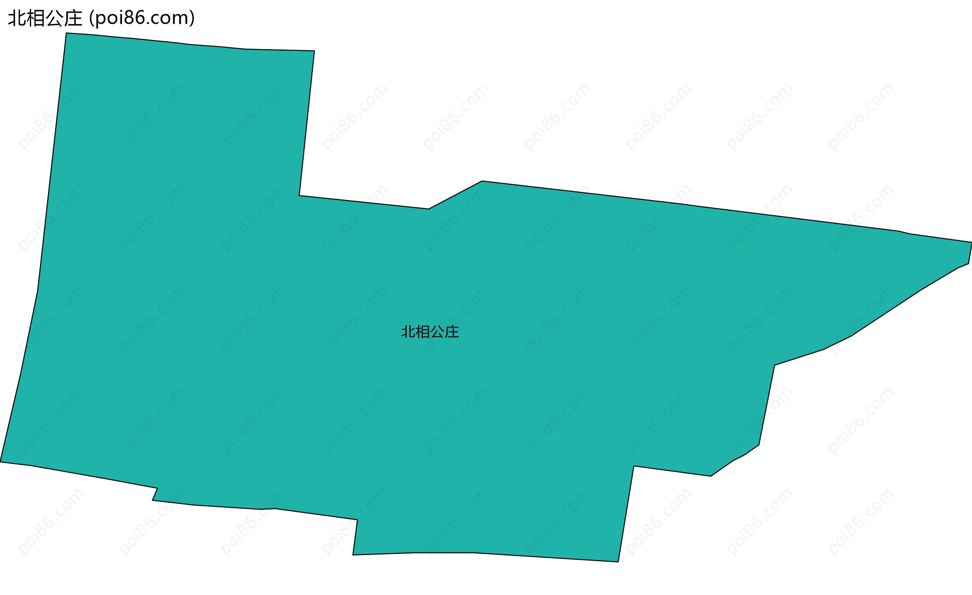北相公庄边界地图