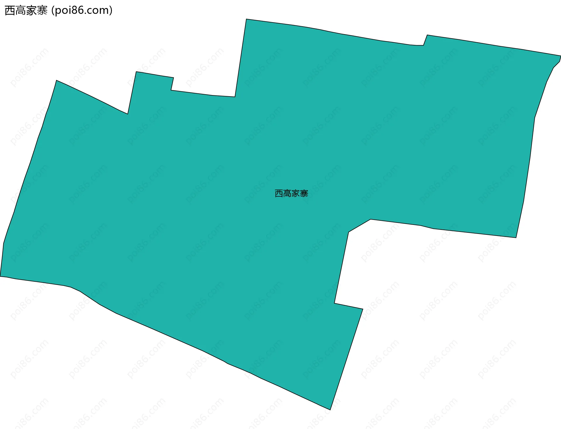 西高家寨边界地图