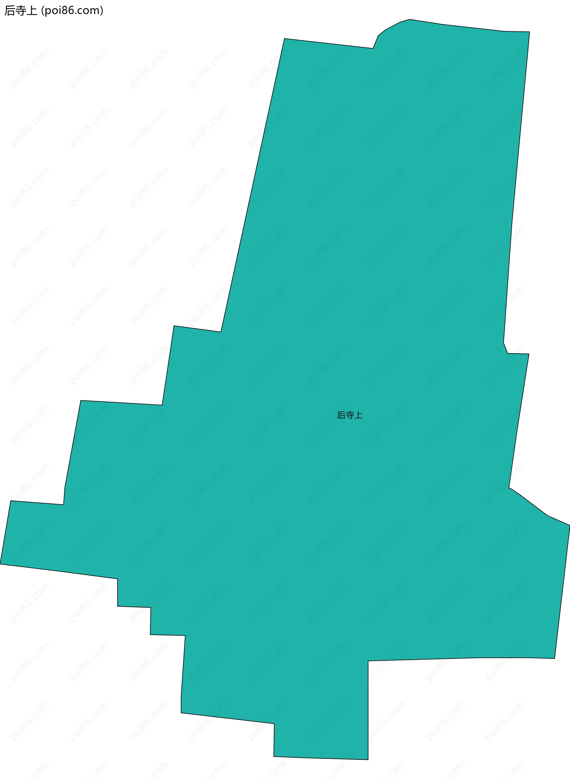 后寺上边界地图