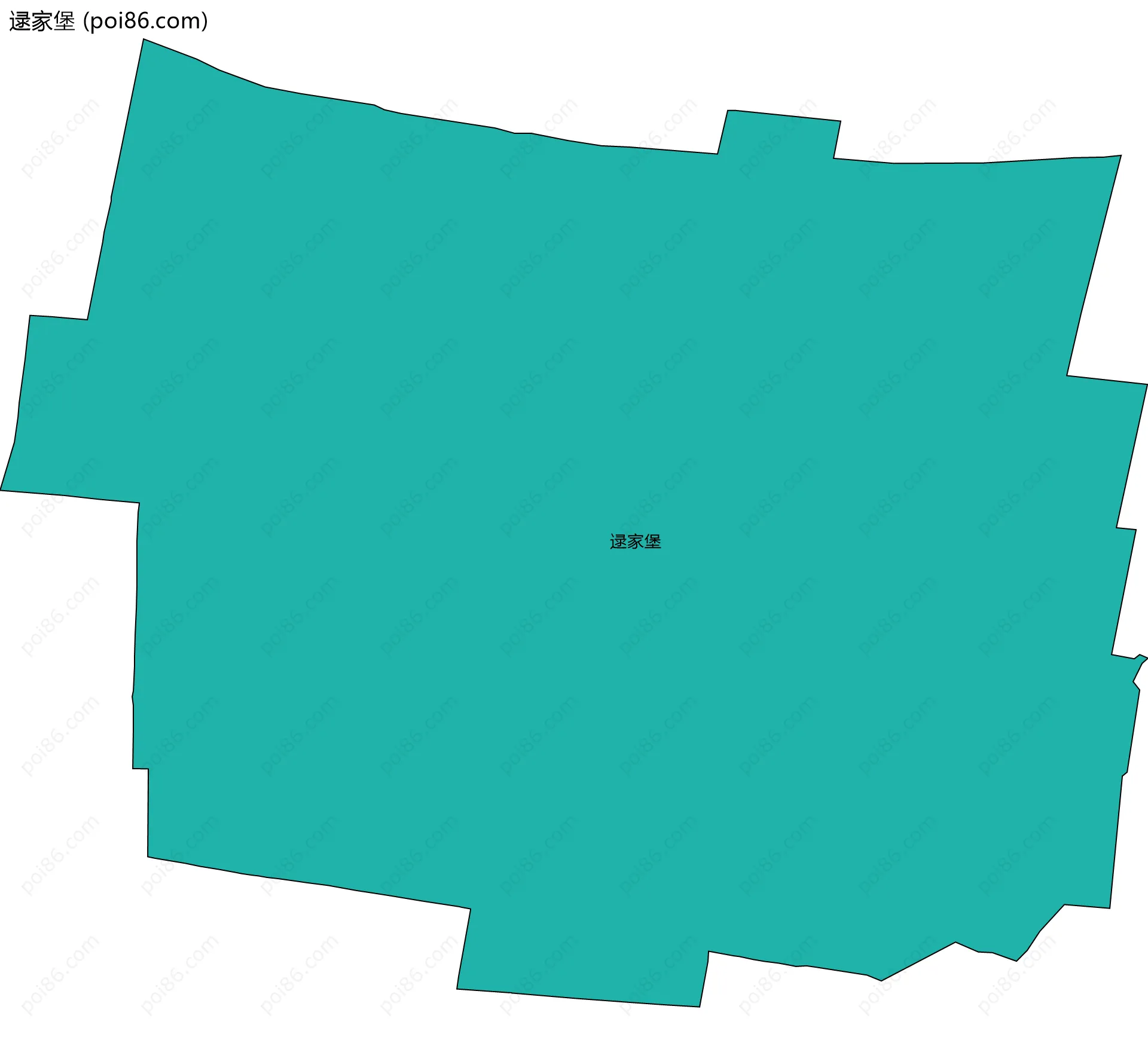 逯家堡边界地图