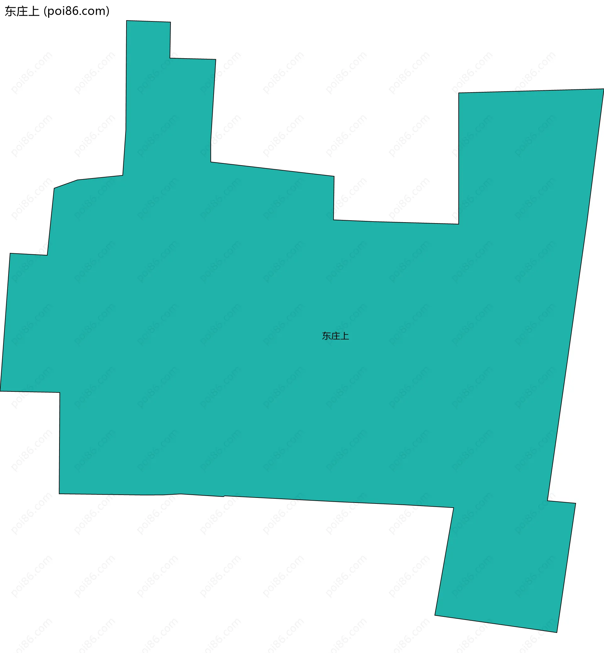 东庄上边界地图