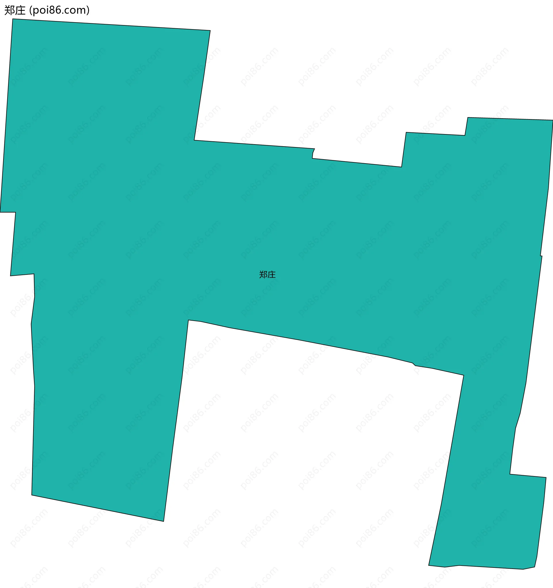 郑庄边界地图