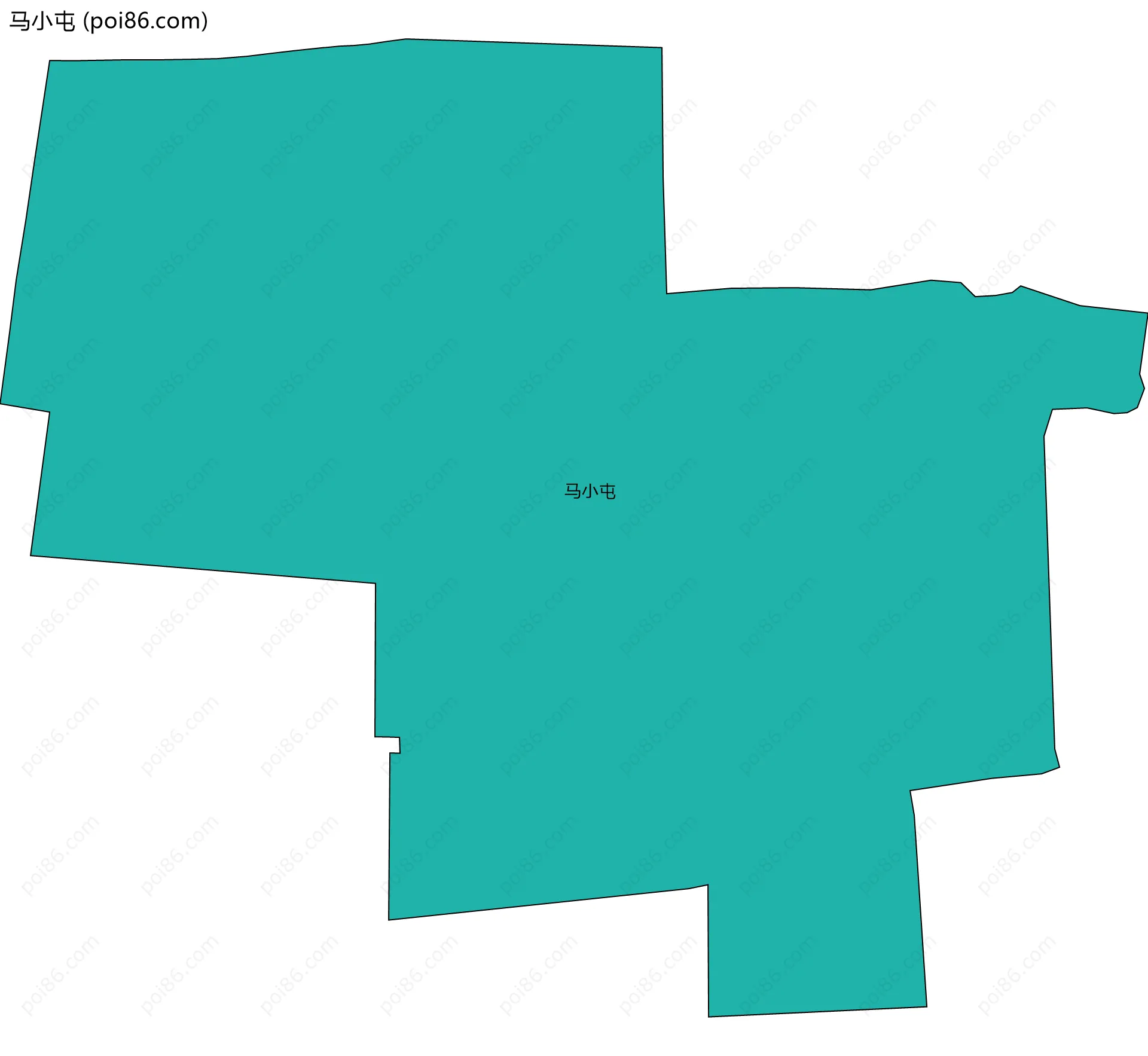 马小屯边界地图