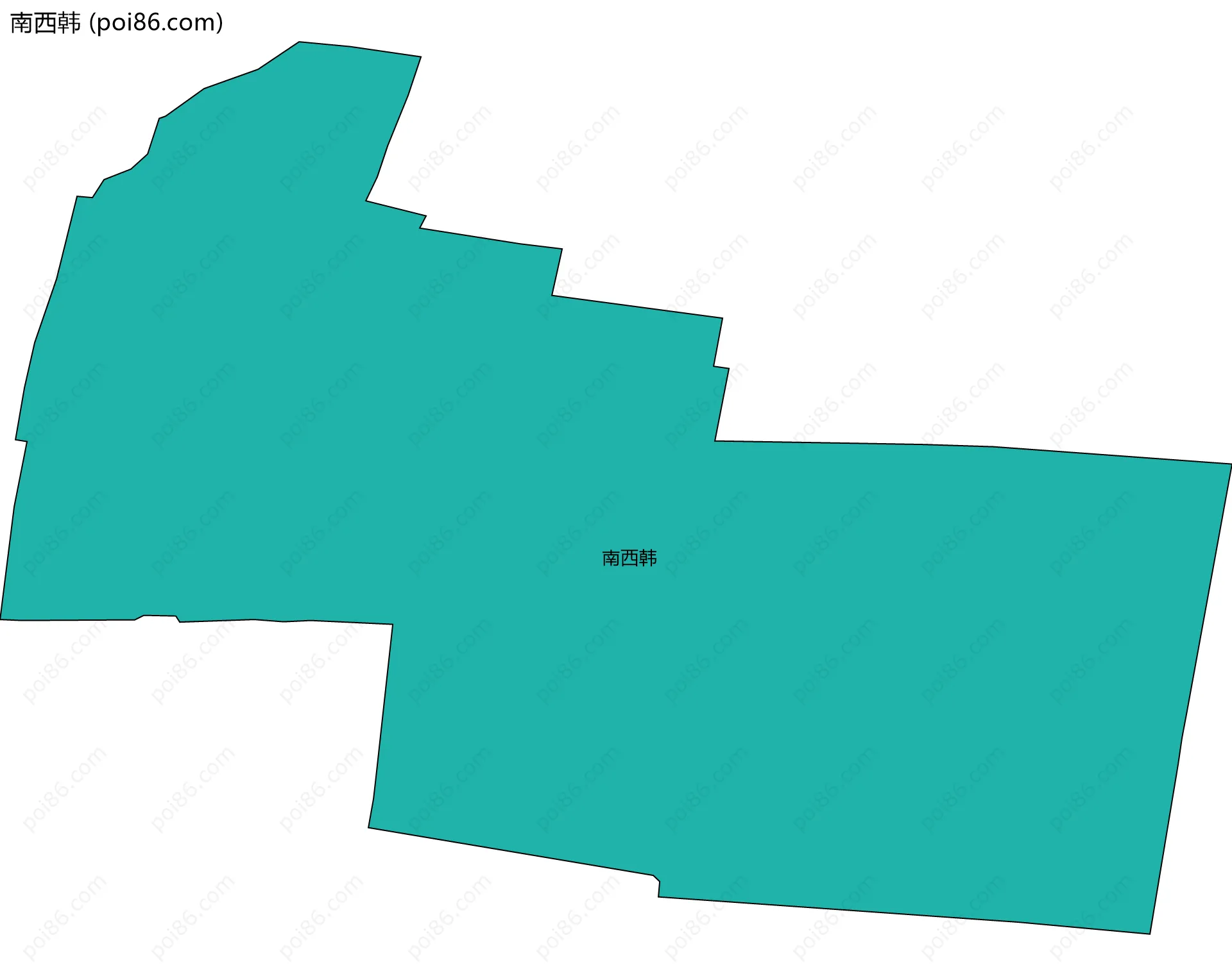 南西韩边界地图