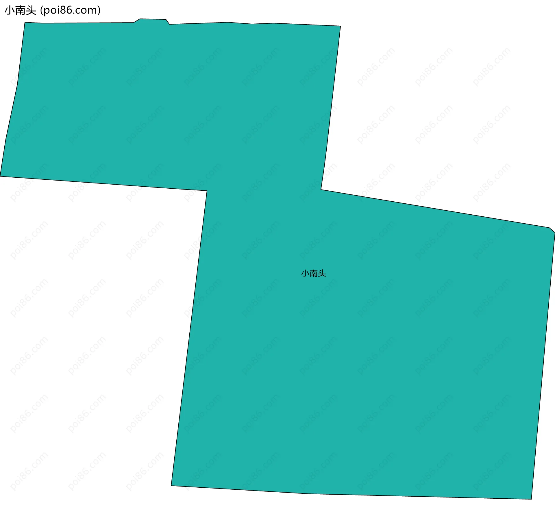 小南头边界地图