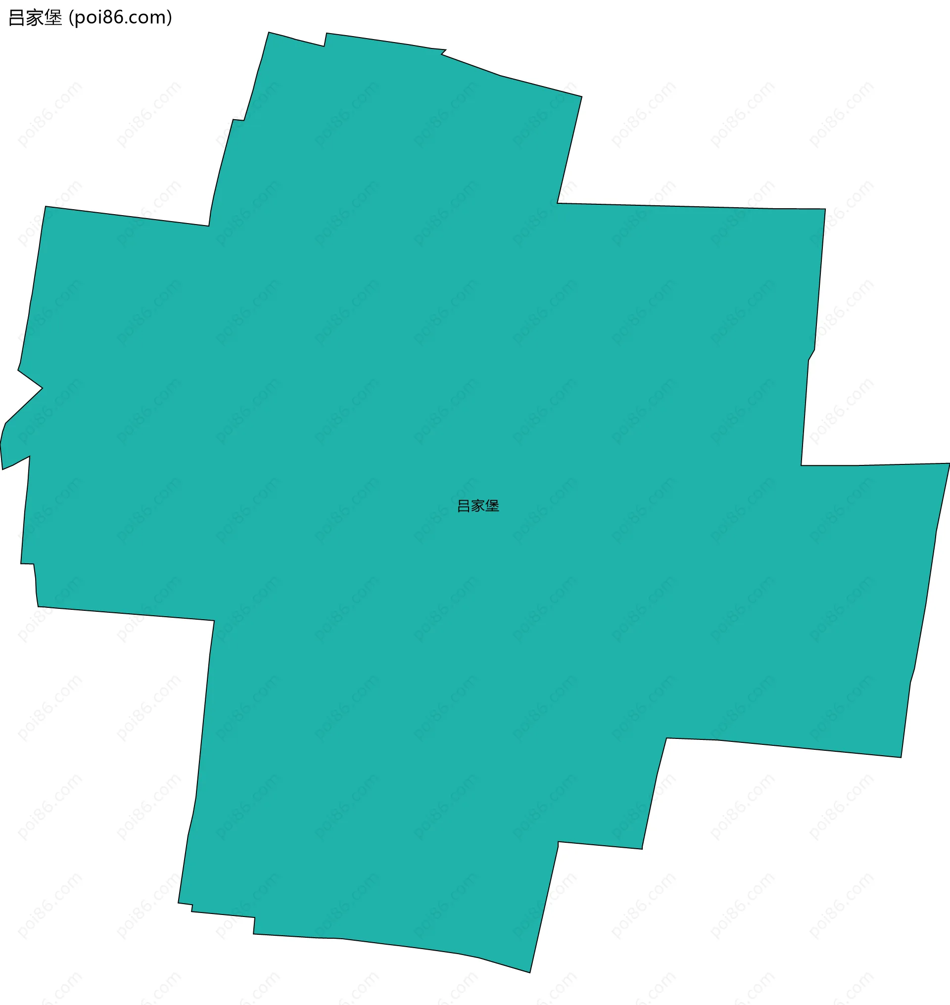 吕家堡边界地图