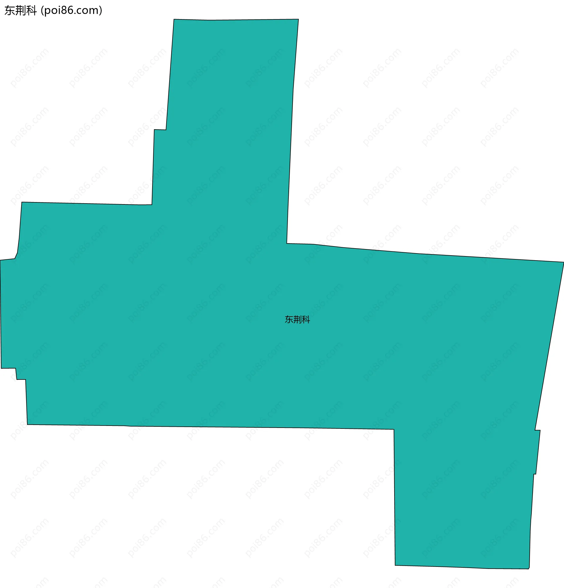 东荆科边界地图