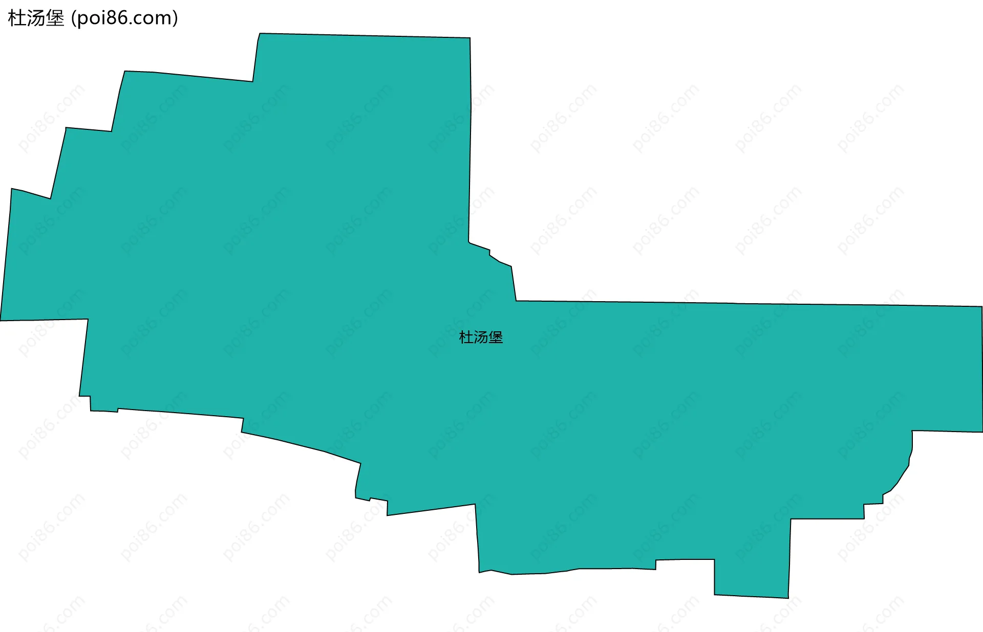 杜汤堡边界地图