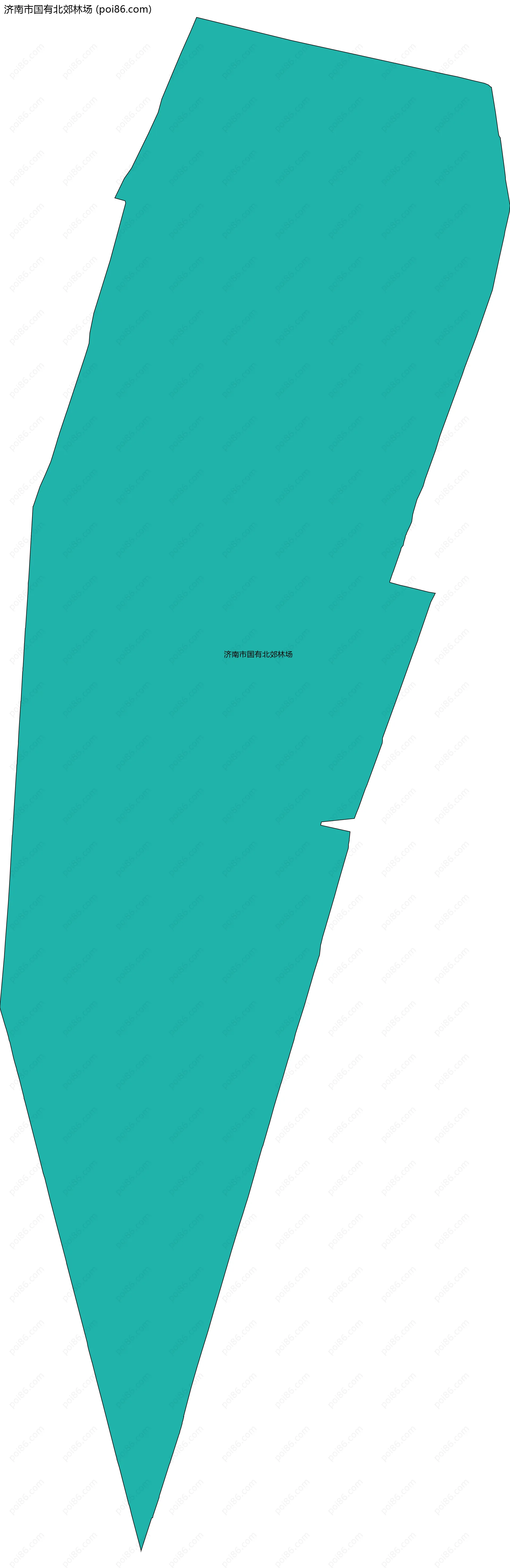 济南市国有北郊林场边界地图