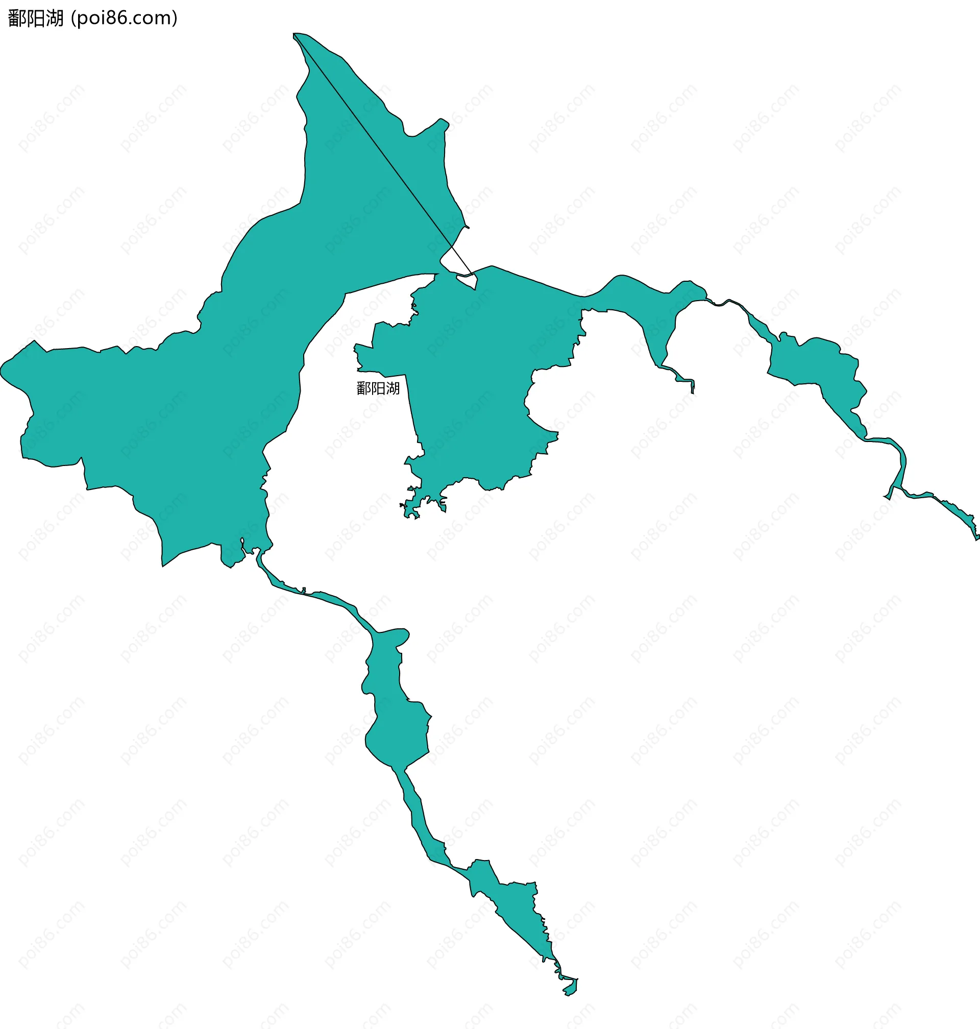 鄱阳湖边界地图