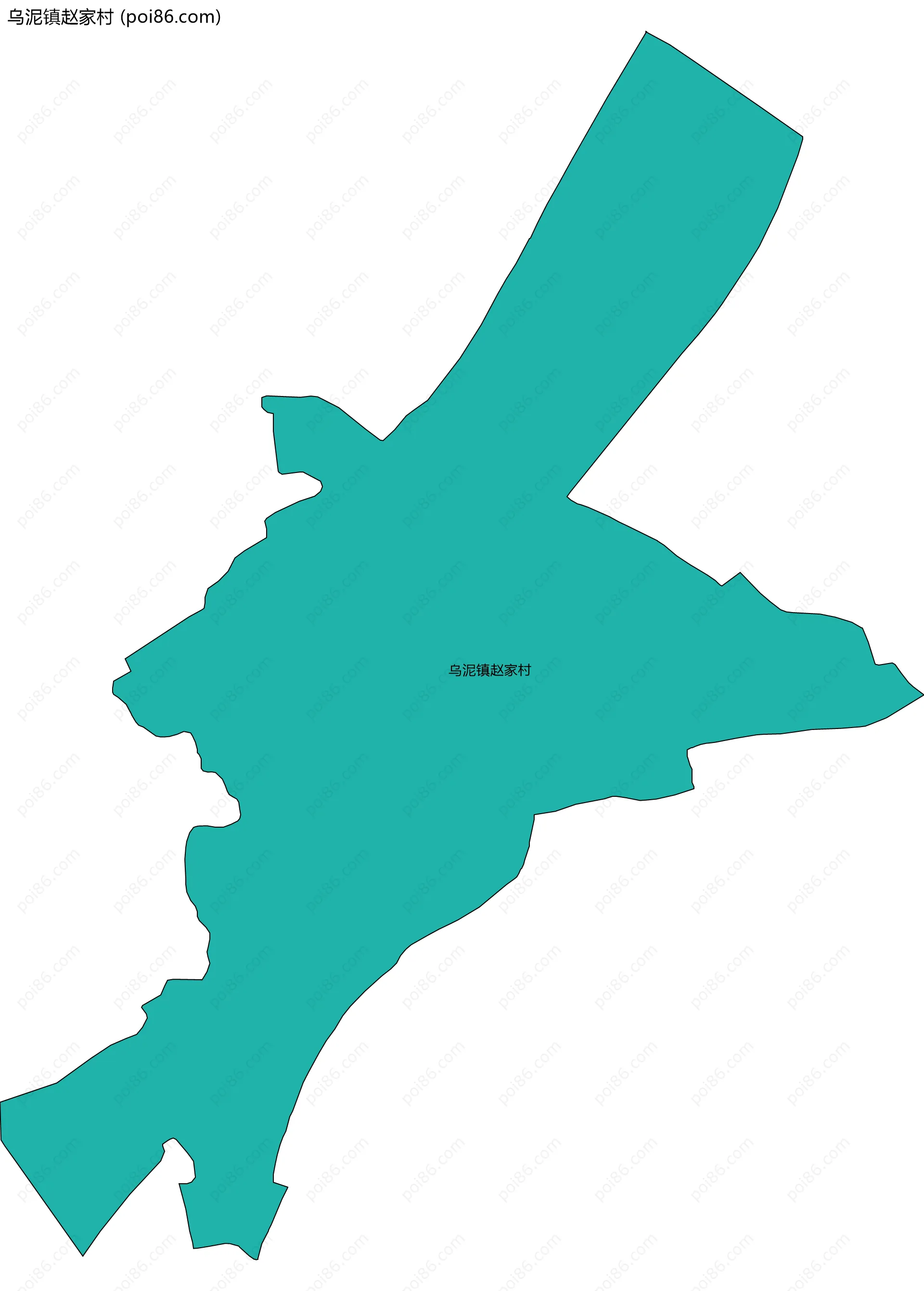 乌泥镇赵家村边界地图