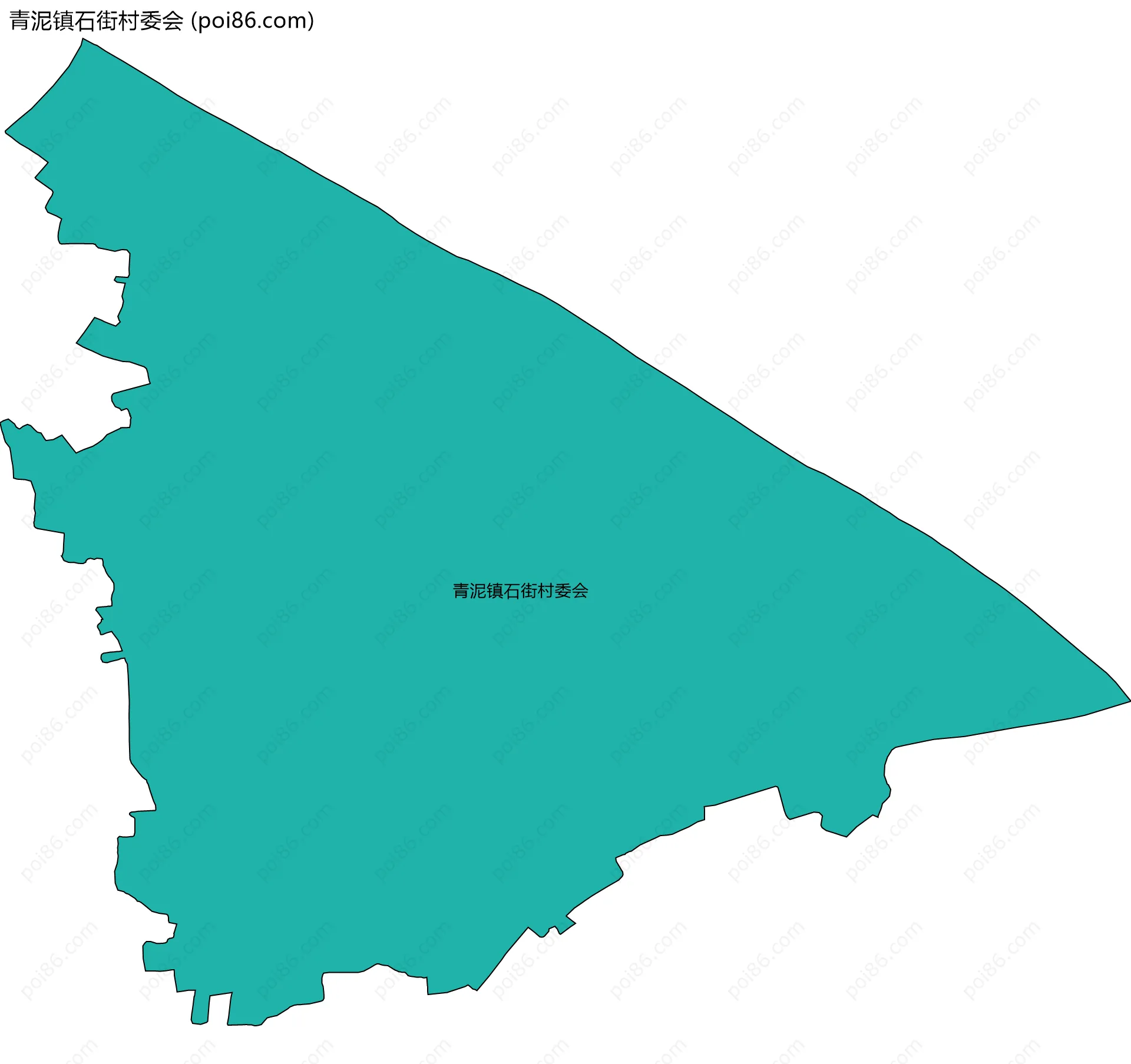 青泥镇石街村委会边界地图