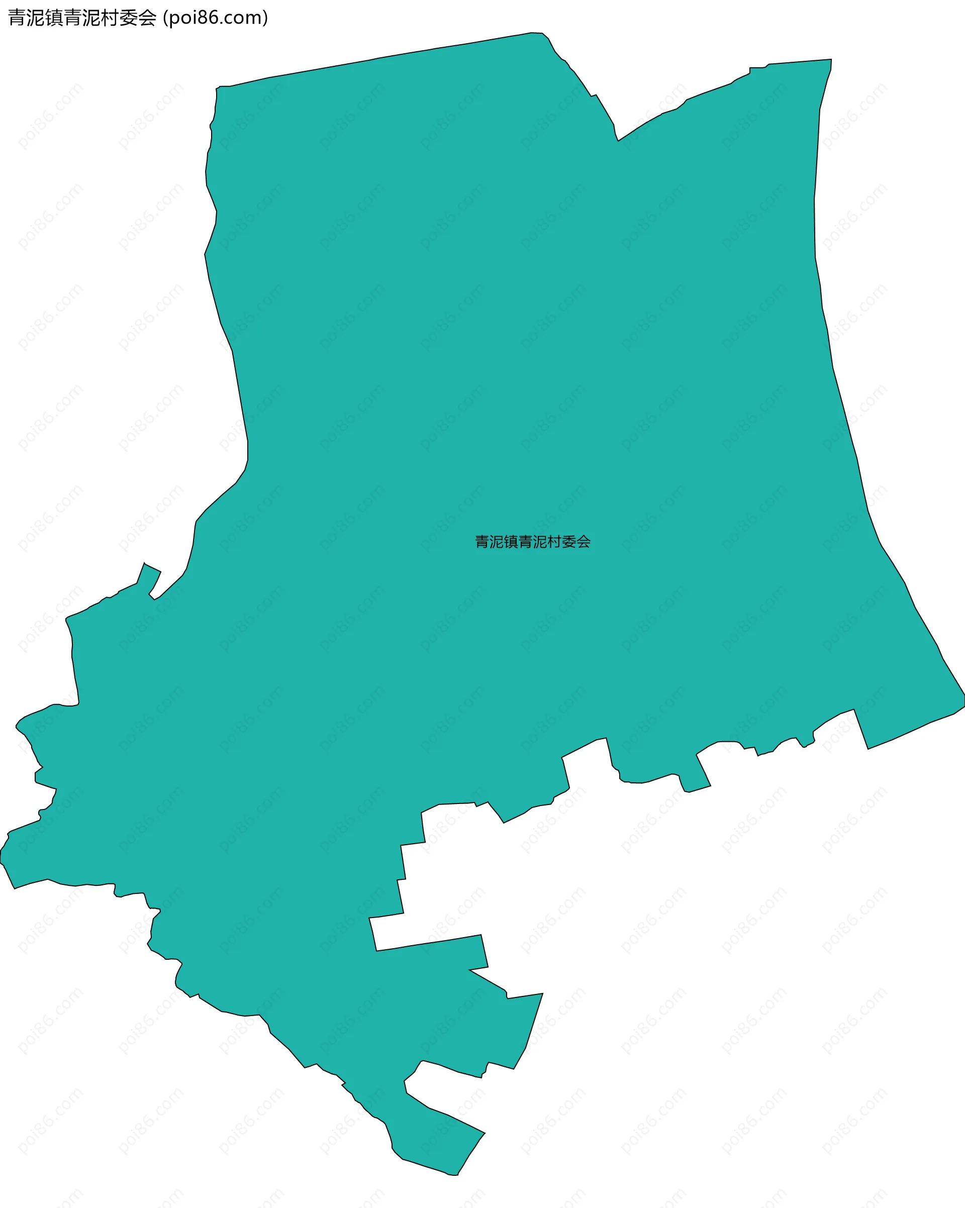 青泥镇青泥村委会边界地图