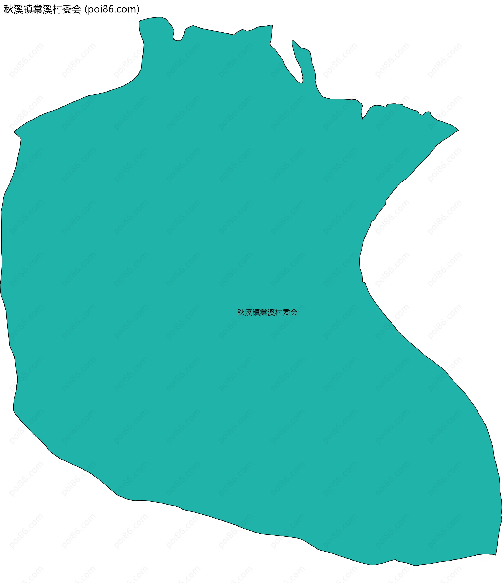 秋溪镇棠溪村委会边界地图
