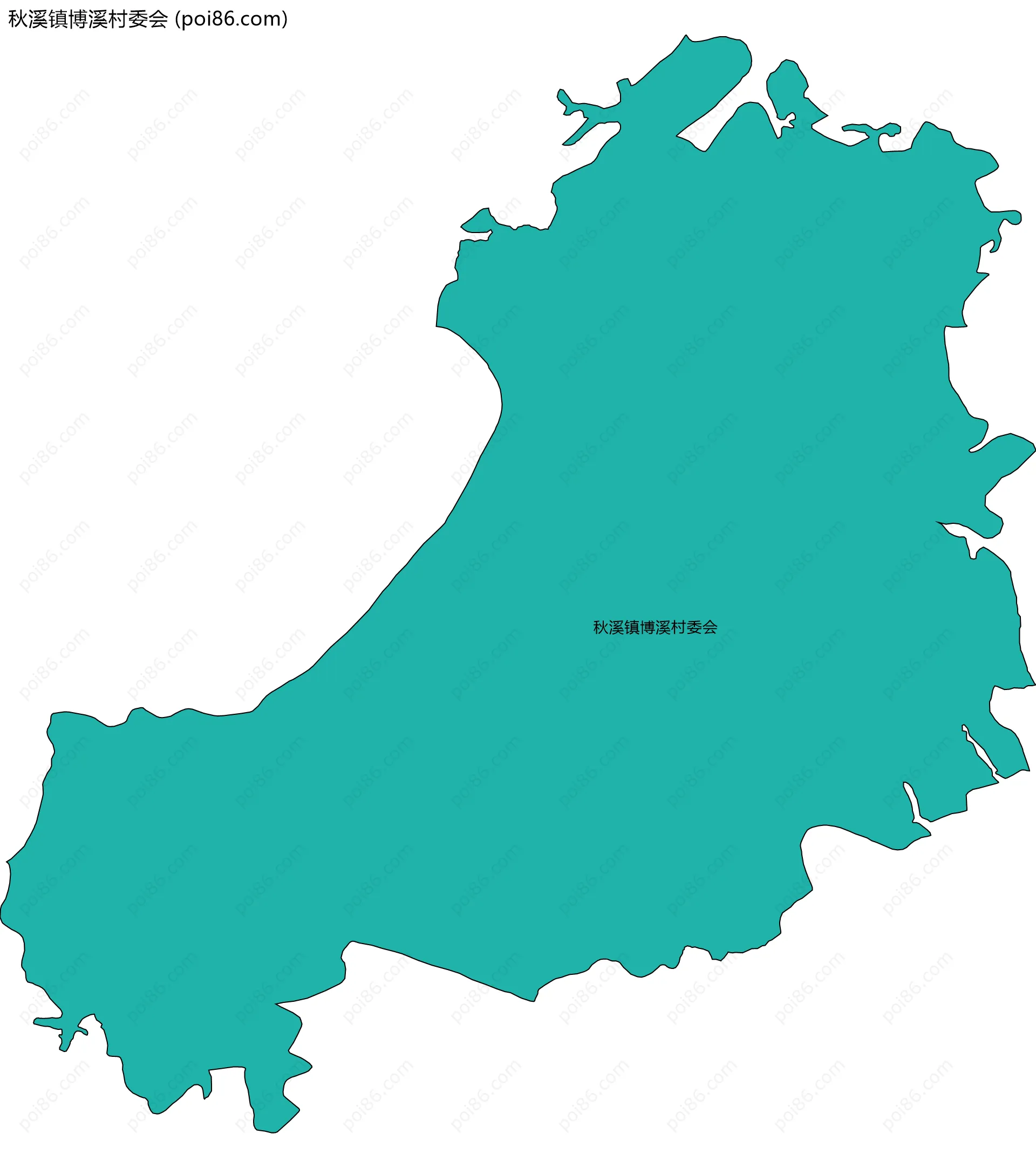 秋溪镇博溪村委会边界地图