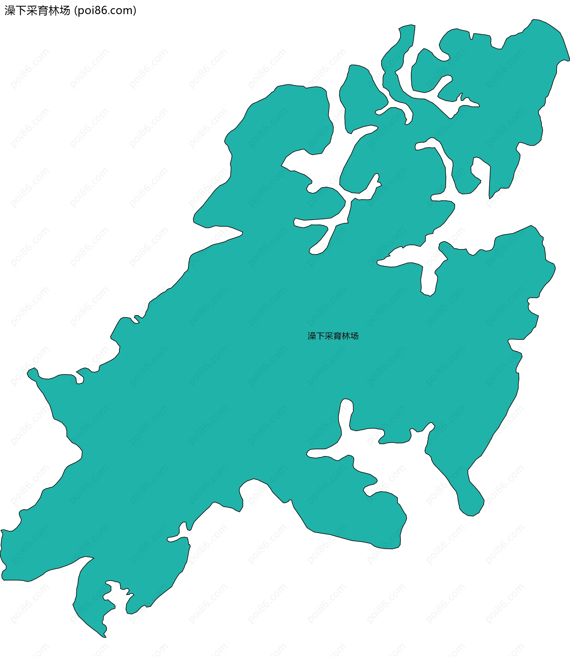 澡下采育林场边界地图