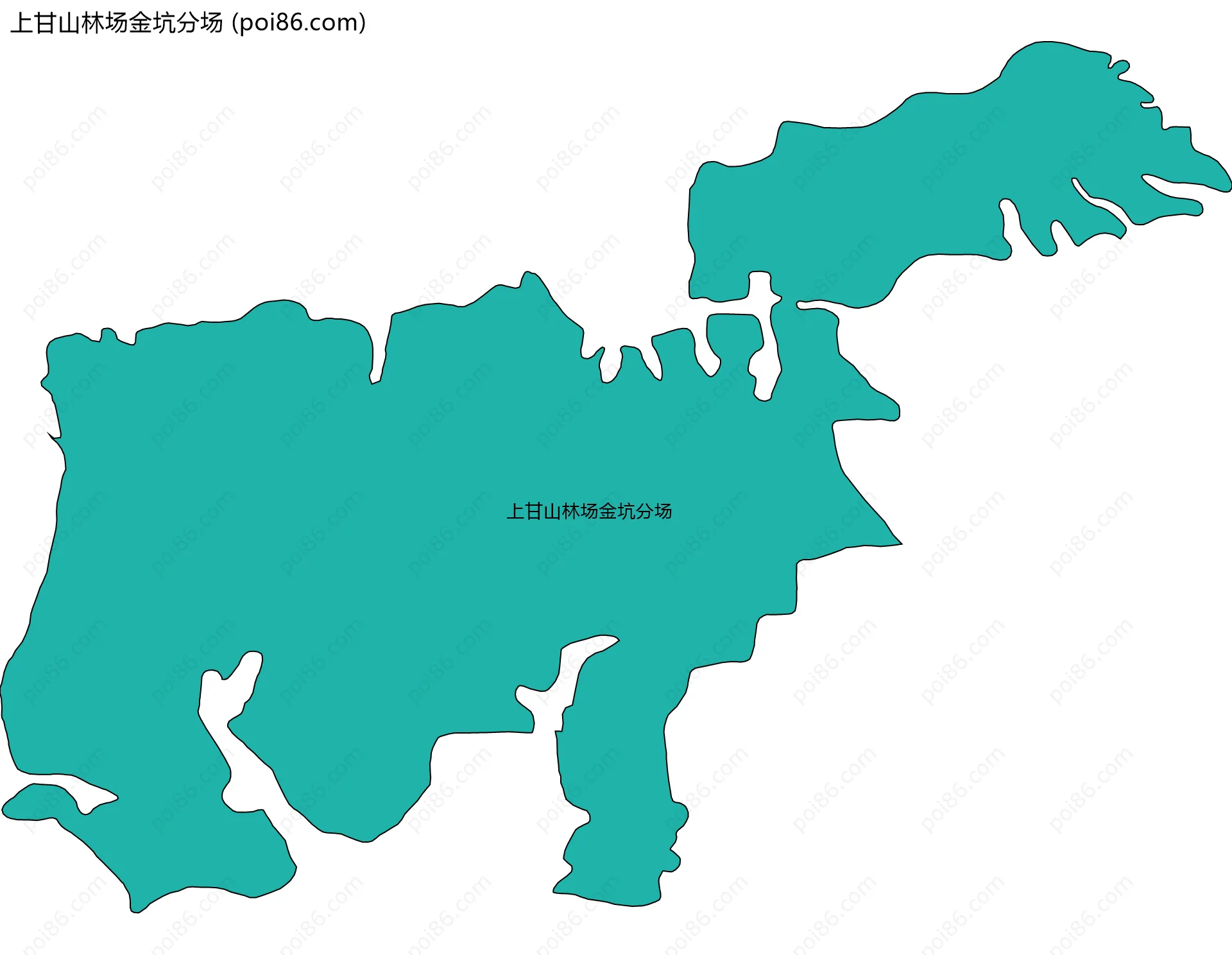 上甘山林场金坑分场边界地图