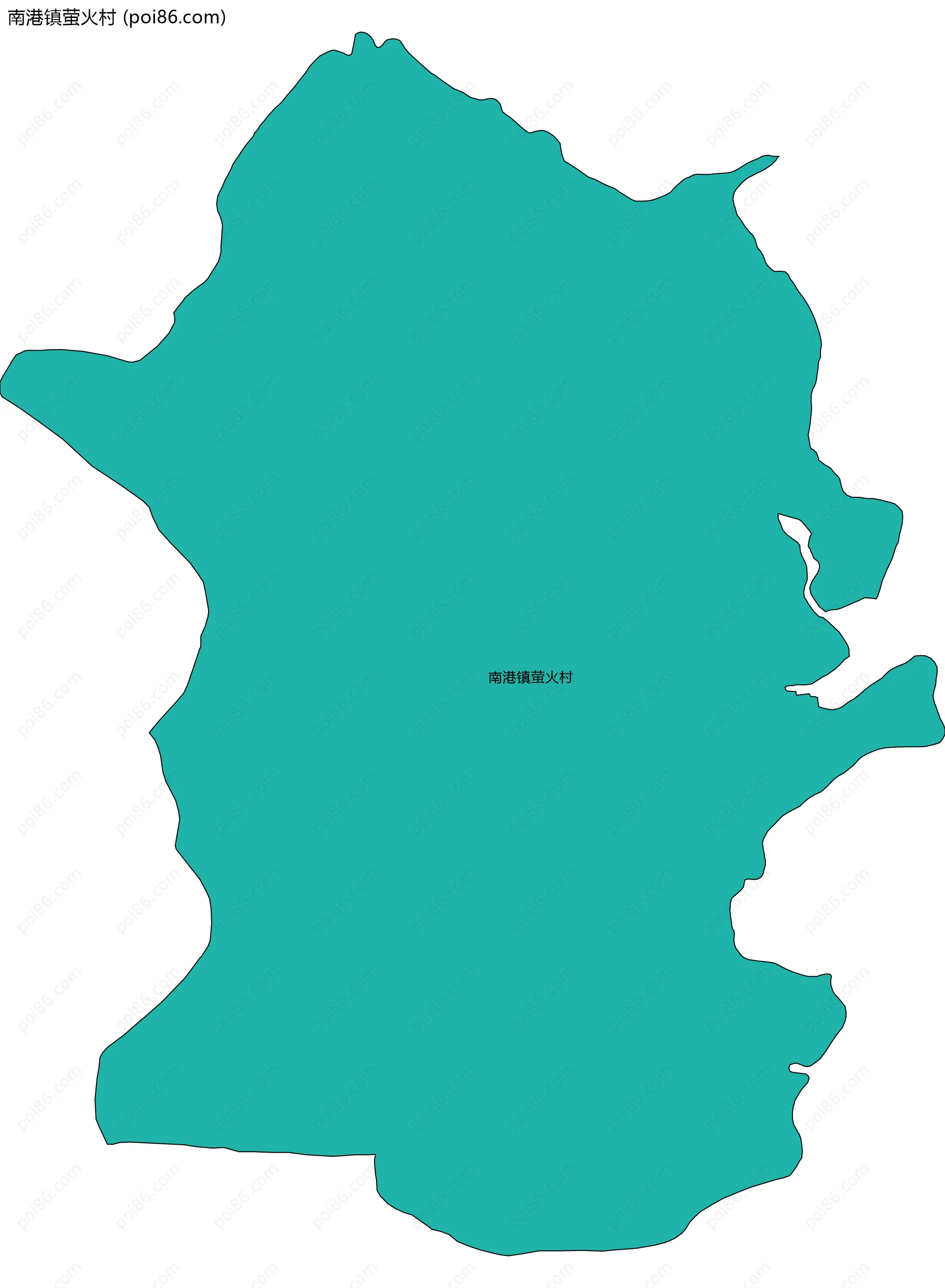 南港镇萤火村边界地图