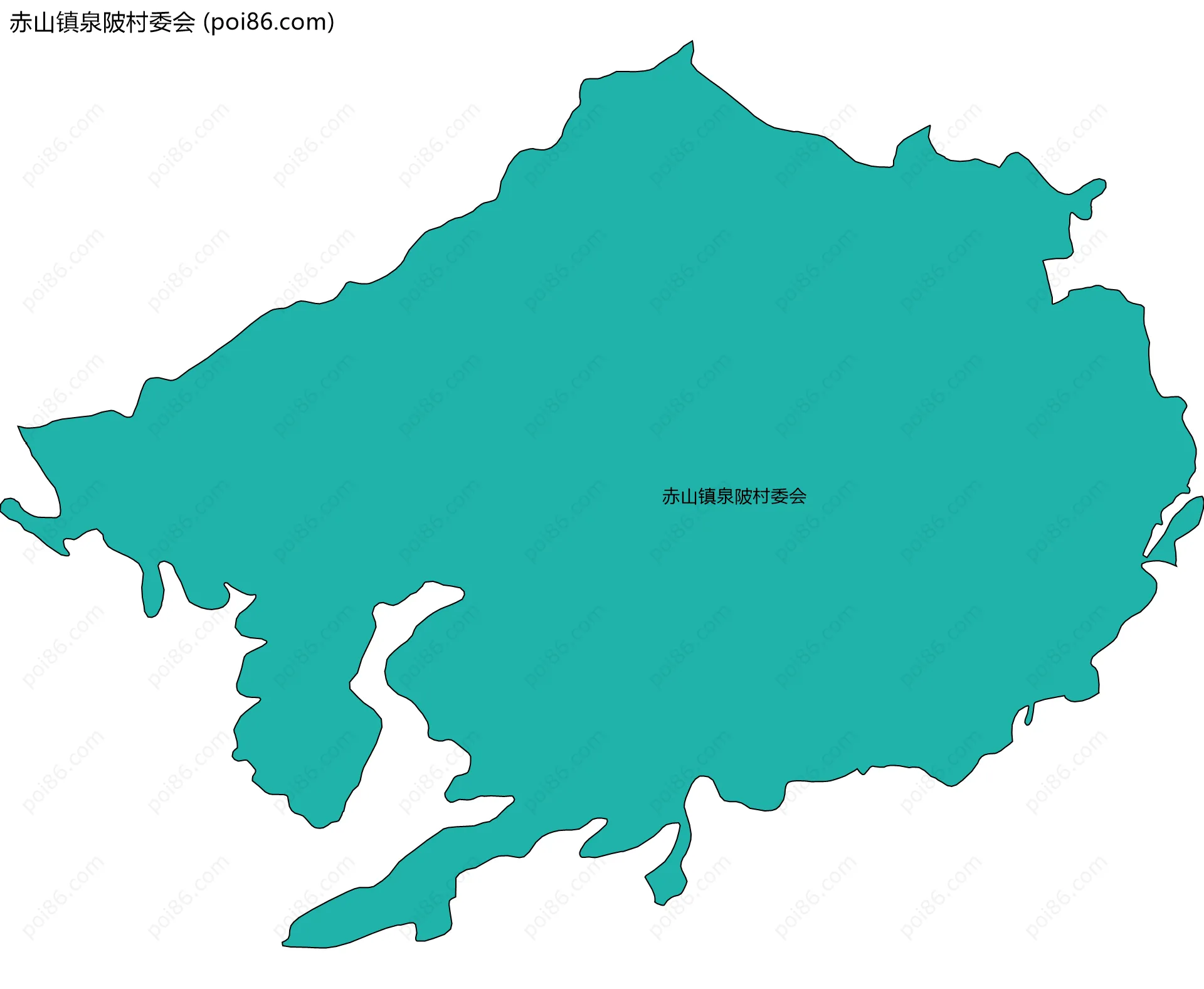 赤山镇泉陂村委会边界地图