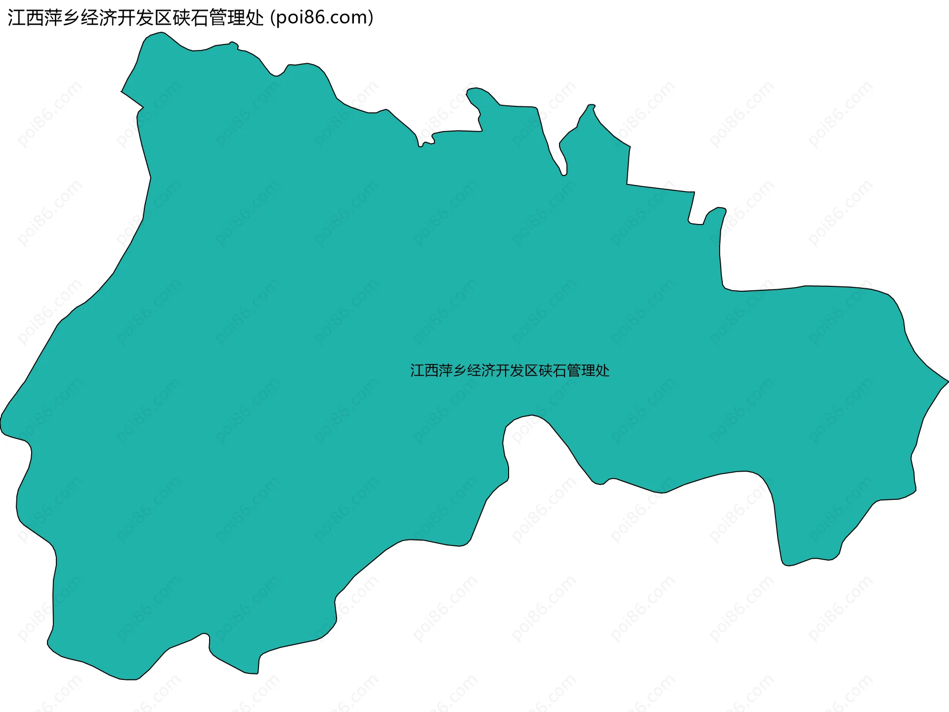 江西萍乡经济开发区硖石管理处边界地图