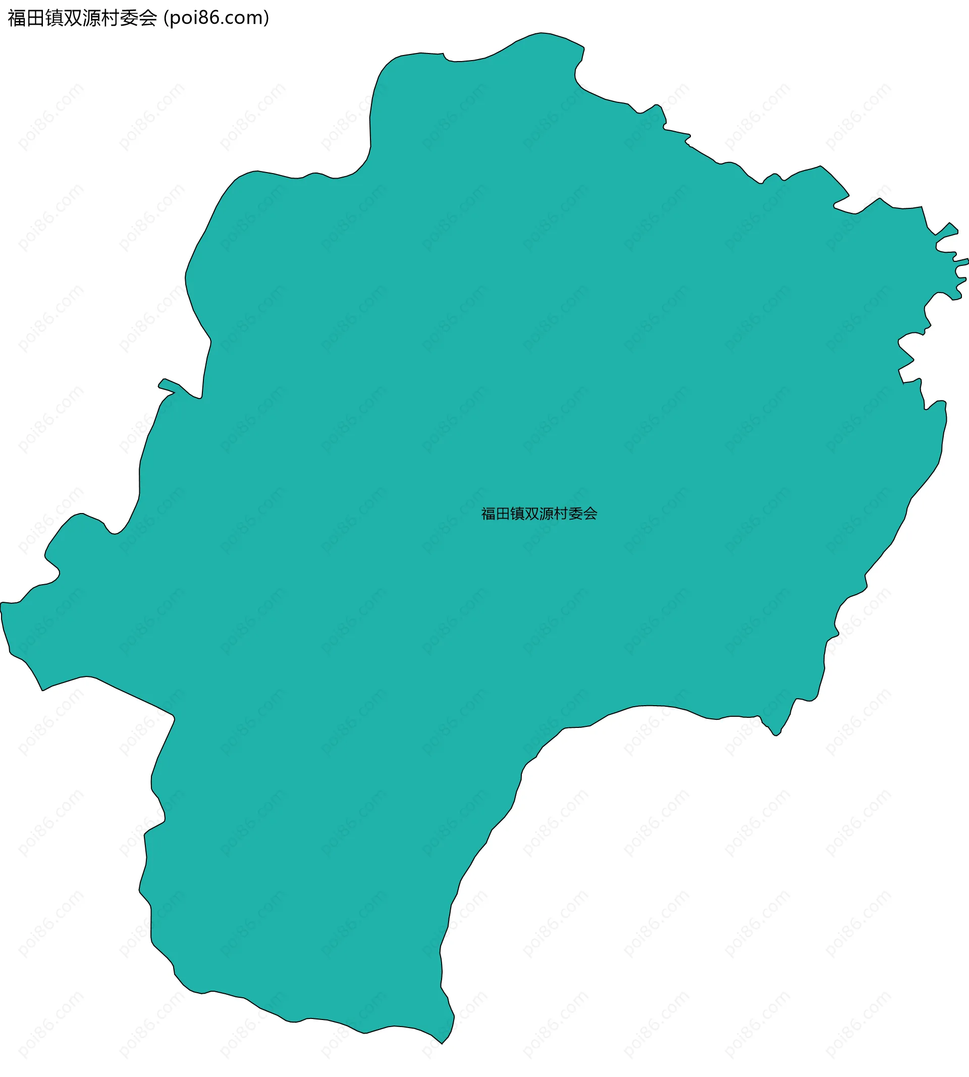 福田镇双源村委会边界地图