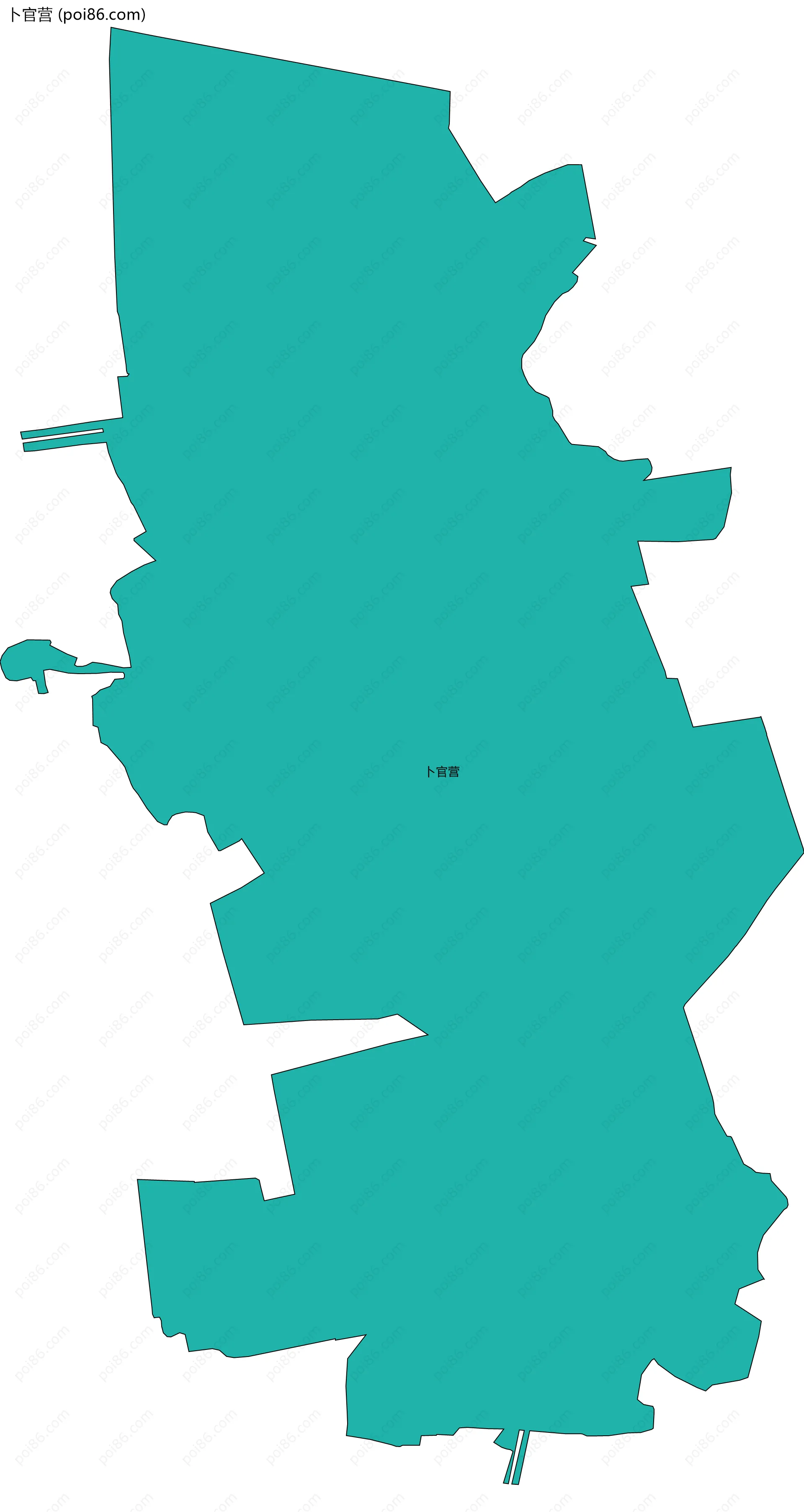 卜官营边界地图