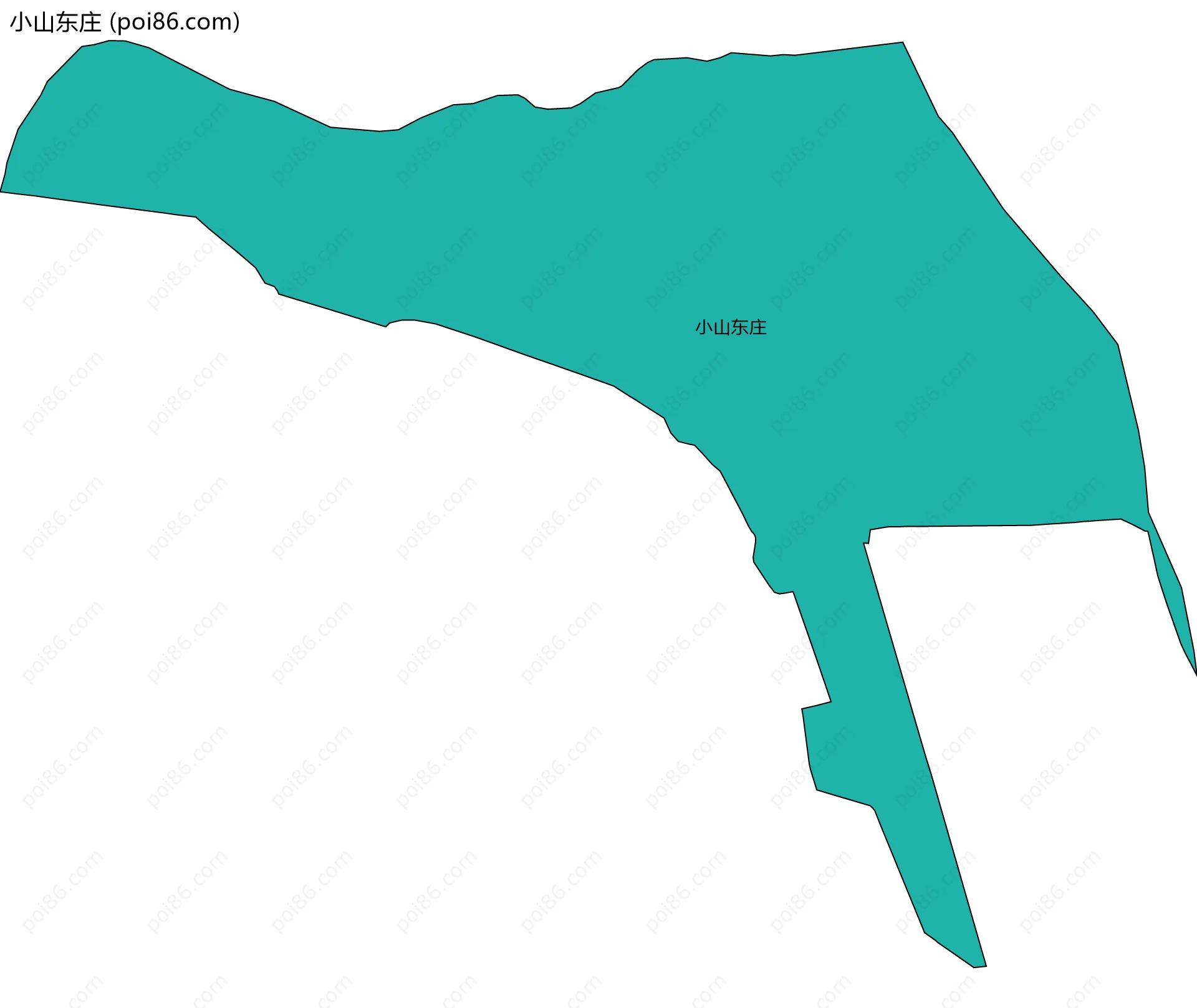小山东庄边界地图