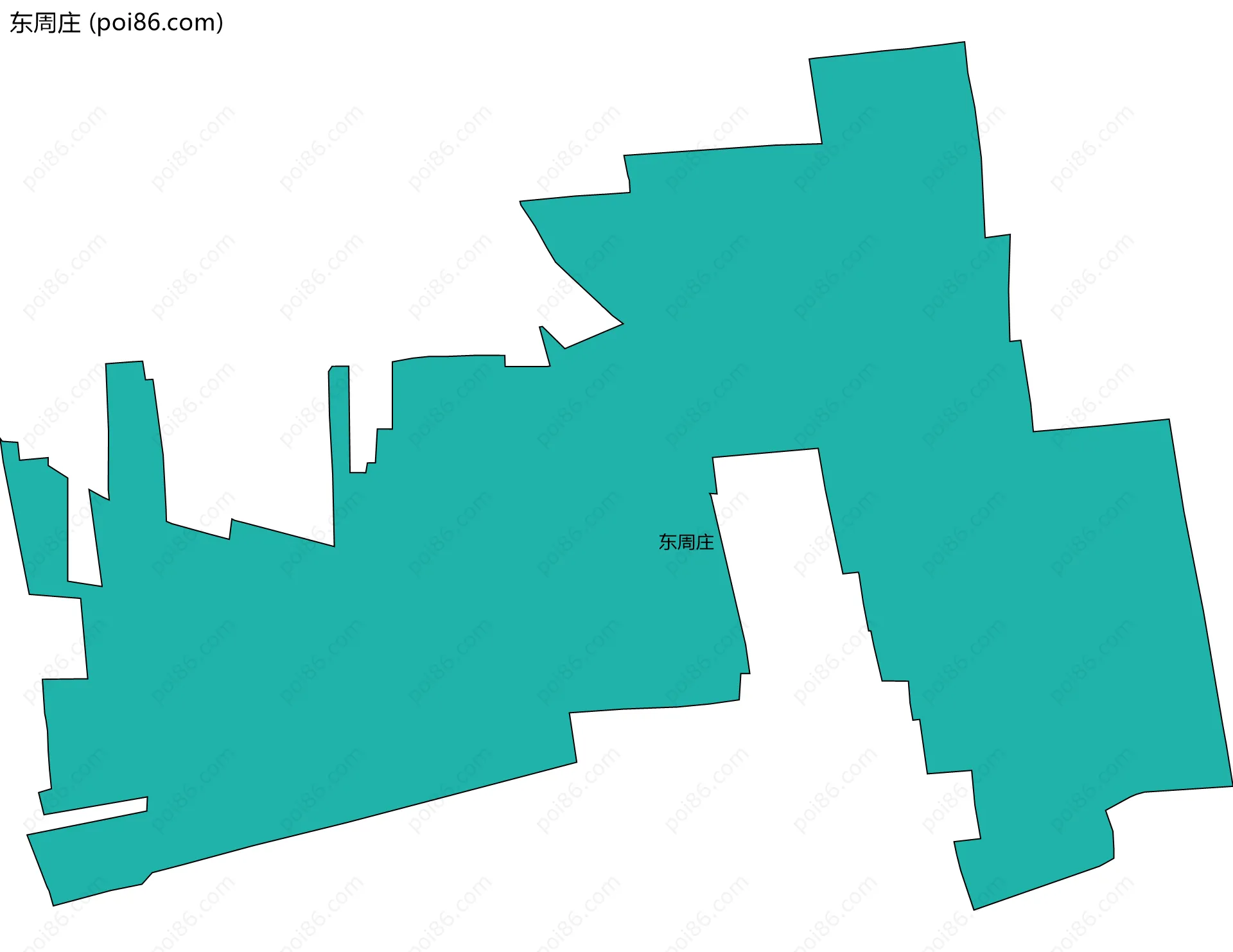 东周庄边界地图