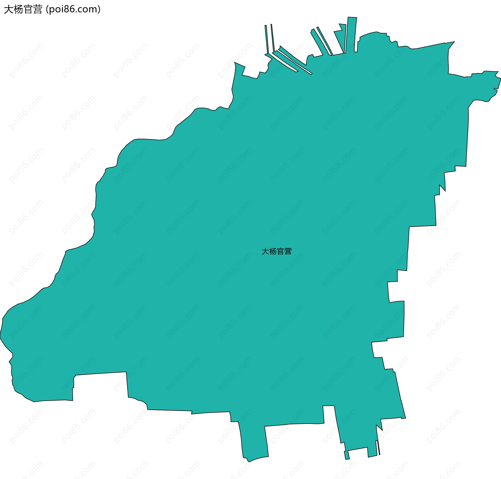大杨官营边界地图